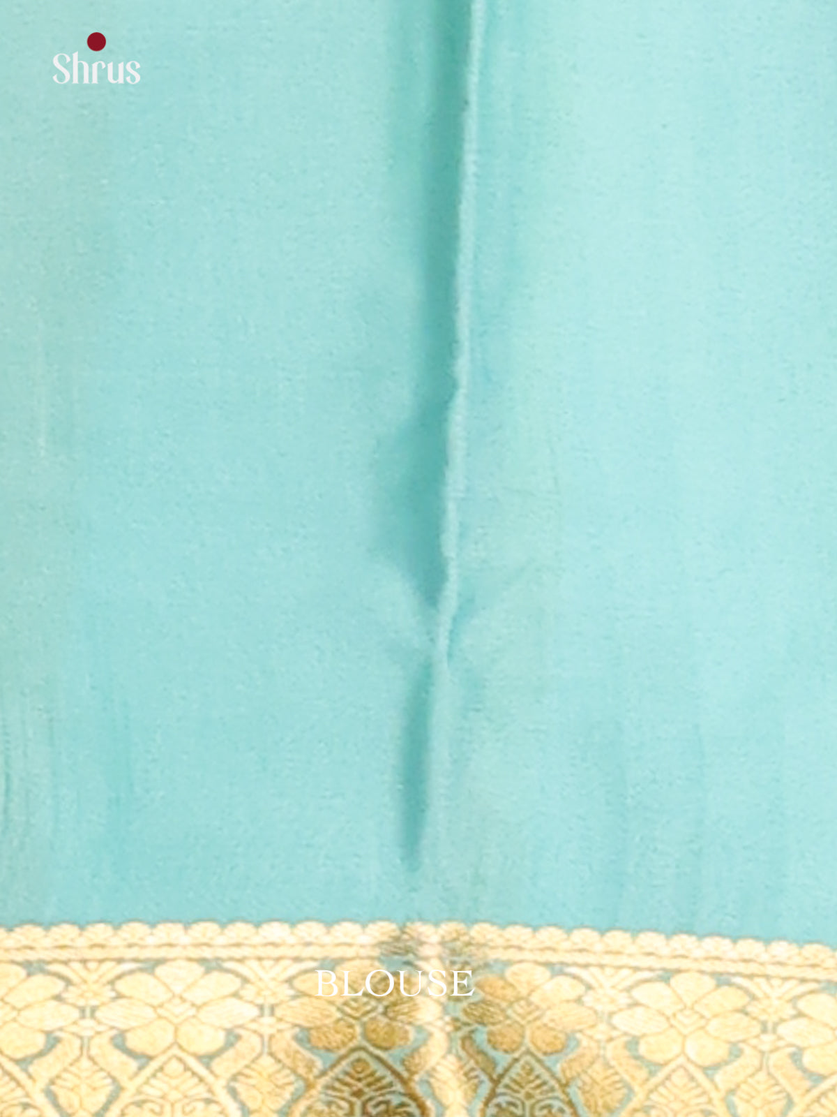 Orange & Light Blue - Mysore Silk Saree - Shop on Shrus.com