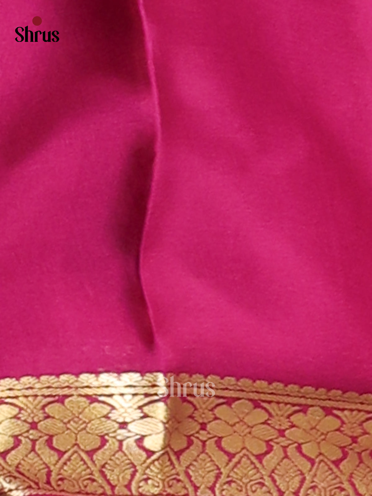 Dark Green & Purple - Mysore Silk Saree - Shop on Shrus.com