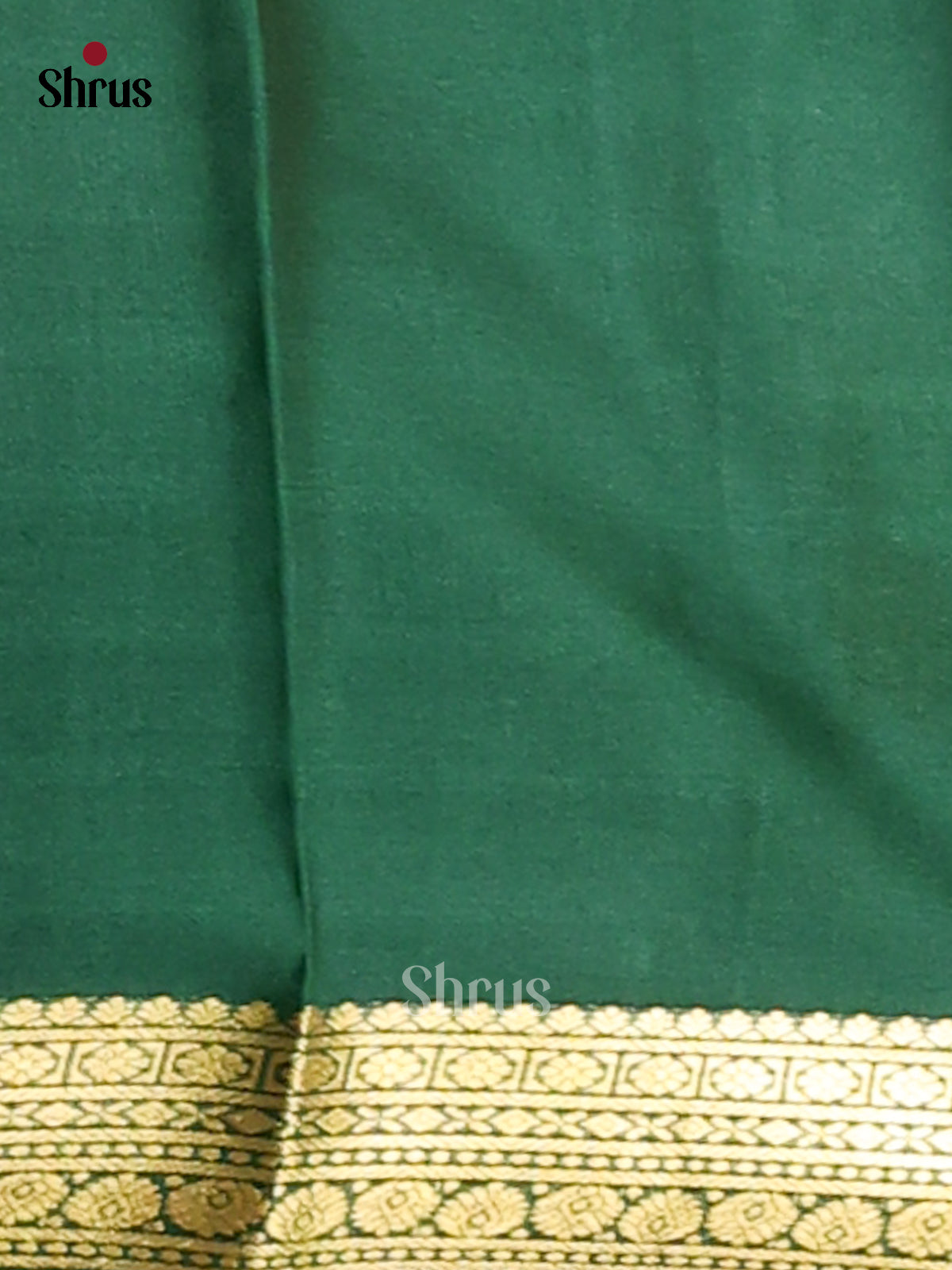 Light Green & Green - Mysore Silk Saree - Shop on Shrus.com
