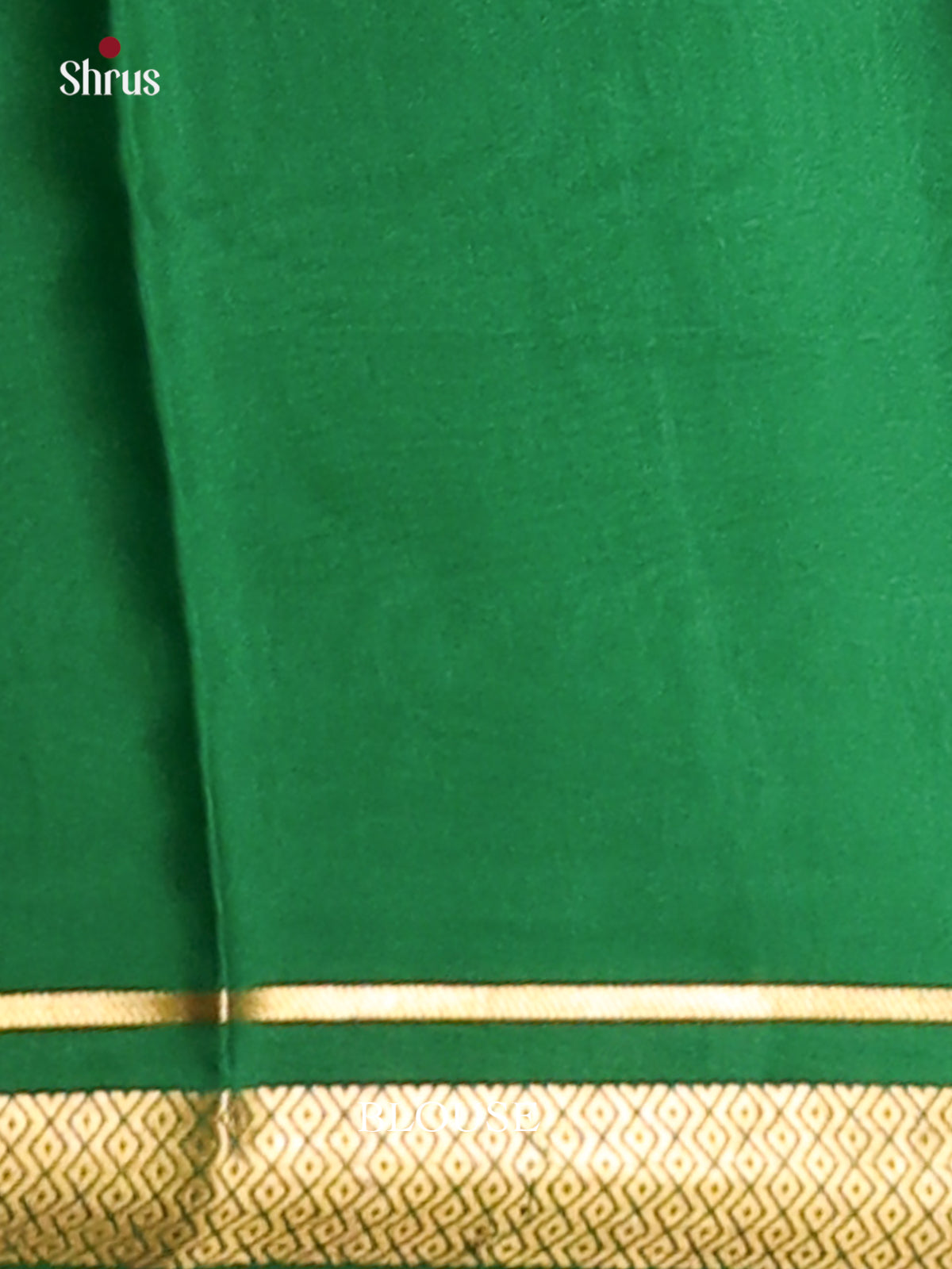 Pink & Green - Mysore Silk Saree-1