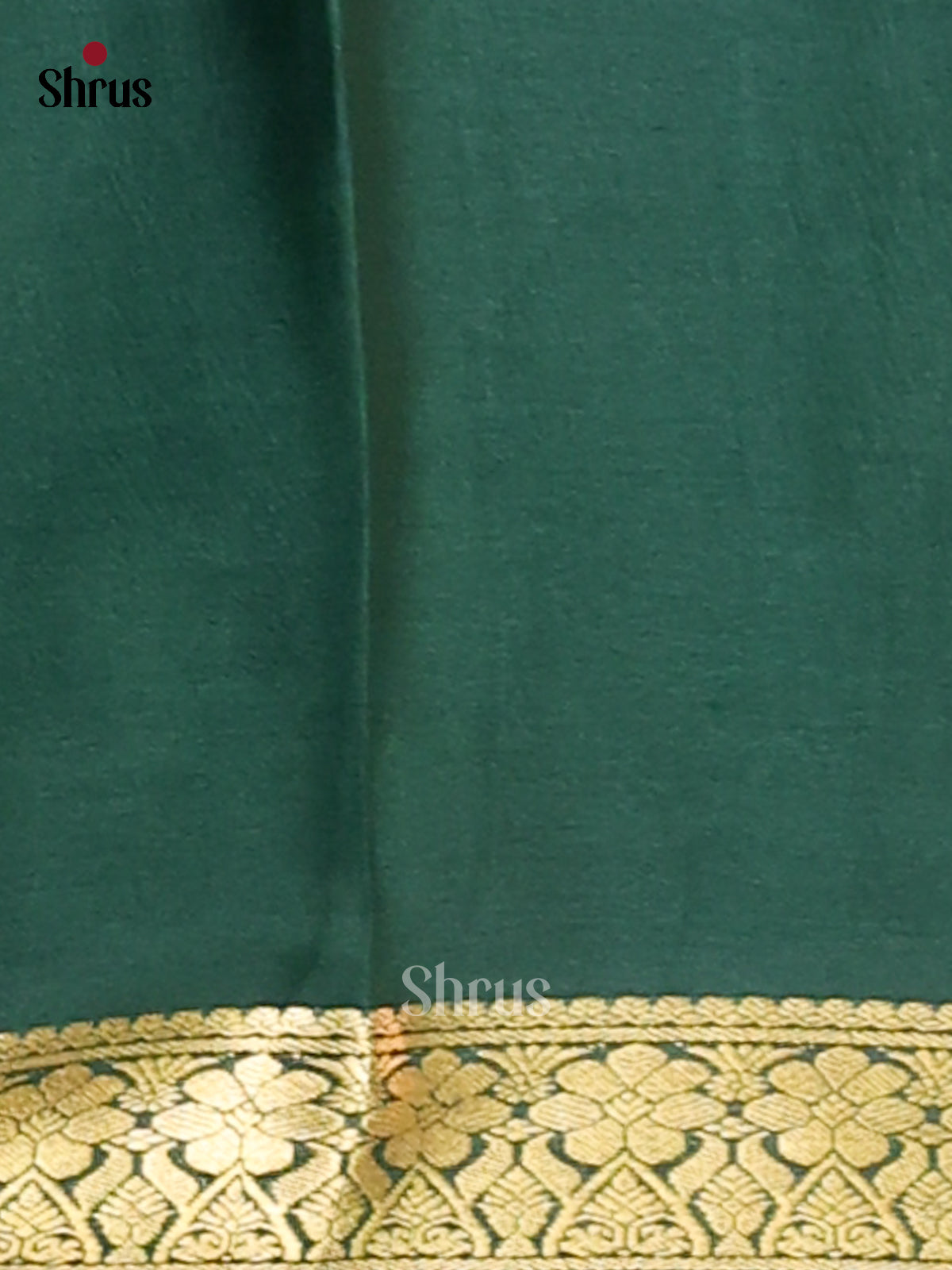 Maroon & Green - Mysore Silk Saree-1