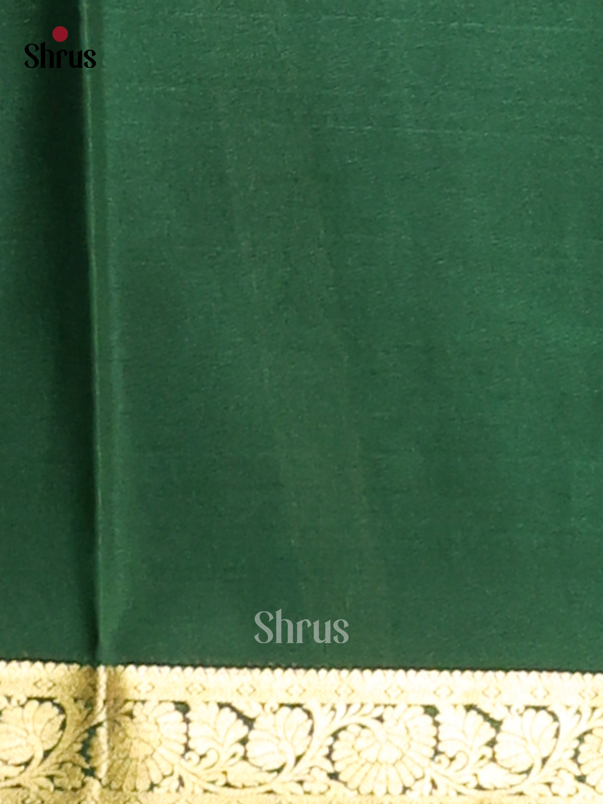 Peachish Pink & Green - Mysore Silk Saree - Shop on Shrus.com