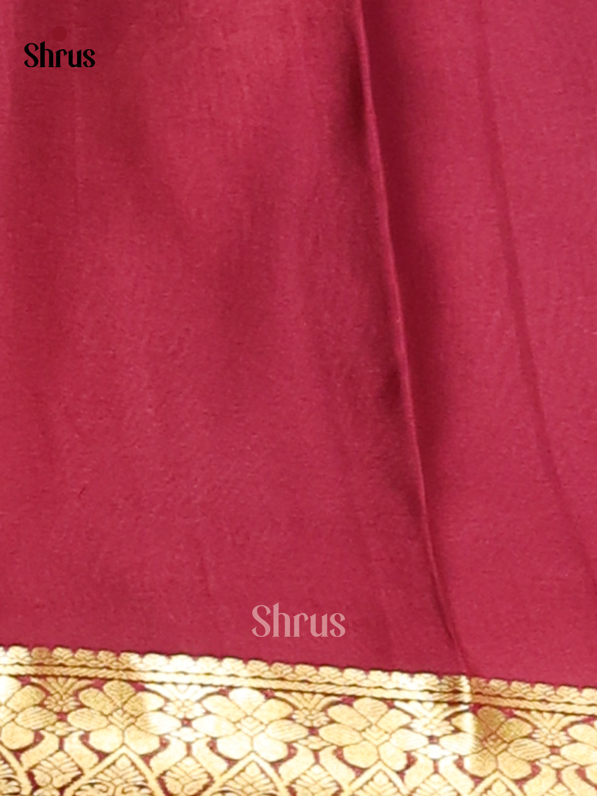 Blue & Maroon - Mysore Silk Saree - Shop on Shrus.com
