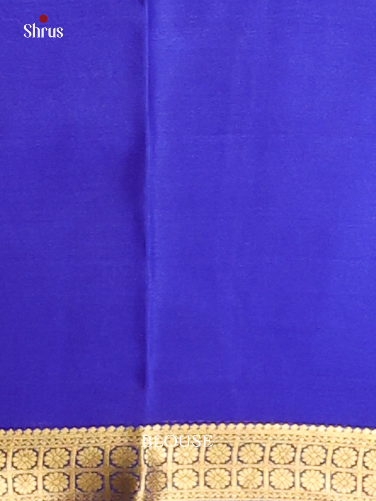 Peach & Blue - Mysore Silk Saree-1