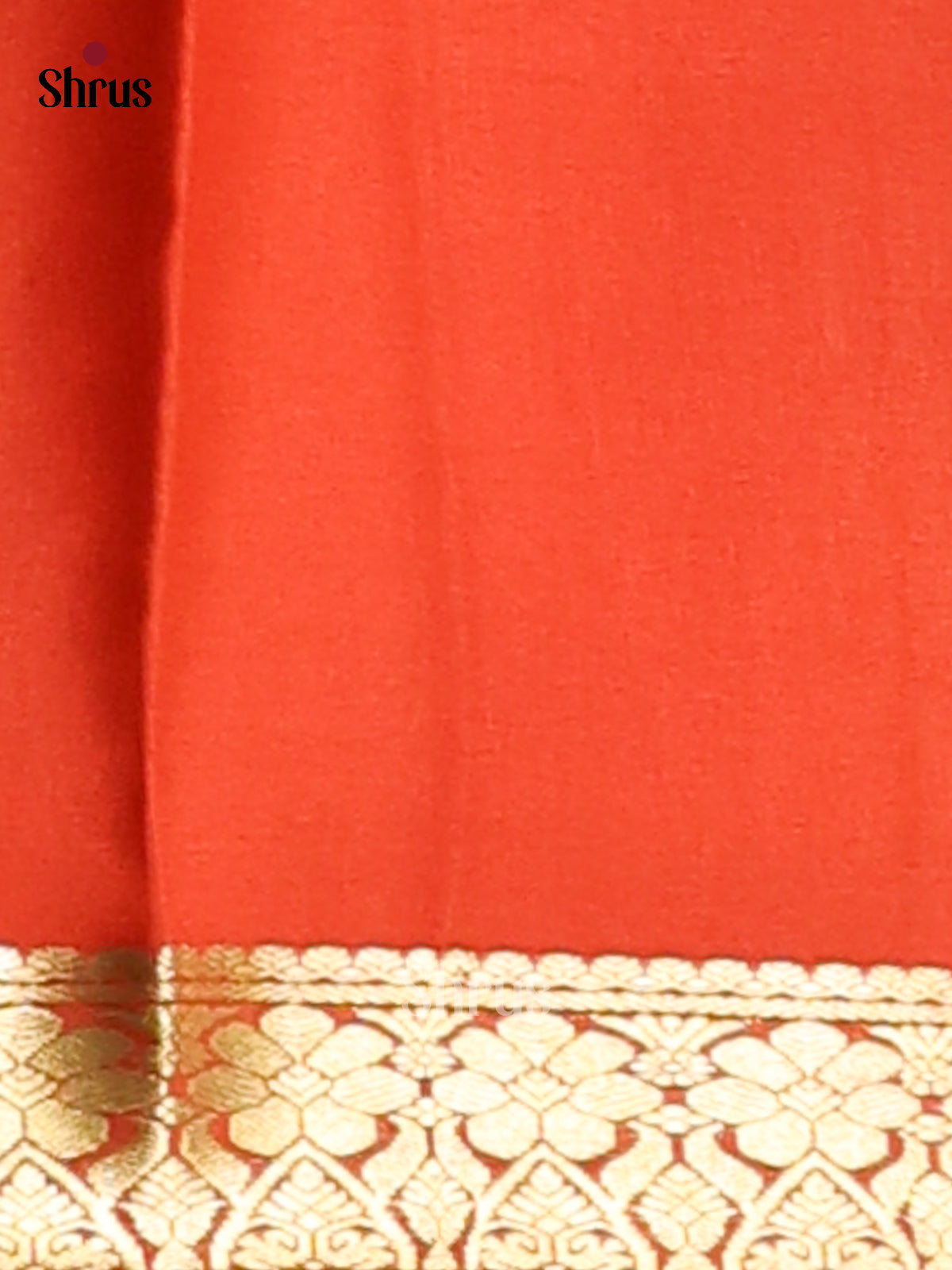 Brown & Orange - Mysore Silk Saree - Shop on Shrus.com