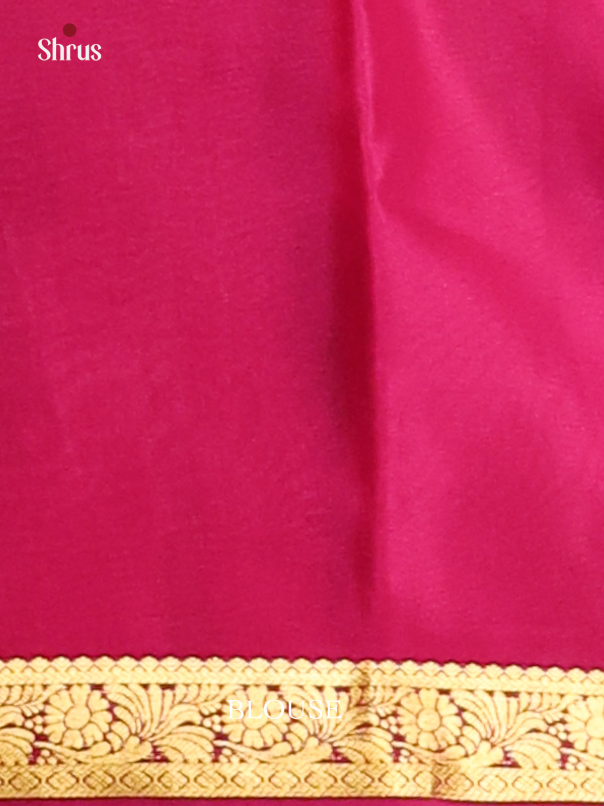 Blue & Majenta - Mysore Silk Saree - Shop on Shrus.com