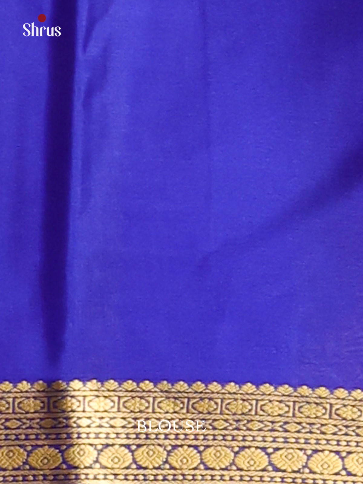 Sky Blue & Blue - Mysore Silk Saree-1