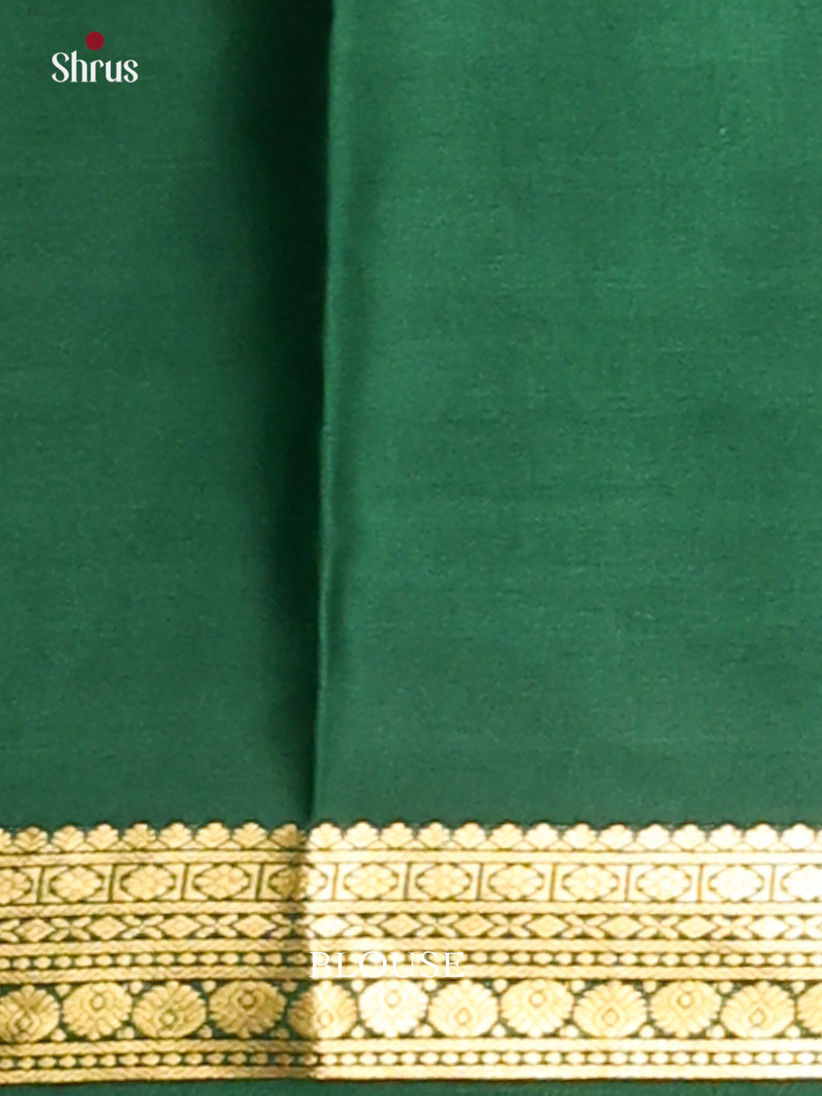 Teal Green & Green - Mysore Silk Saree-1