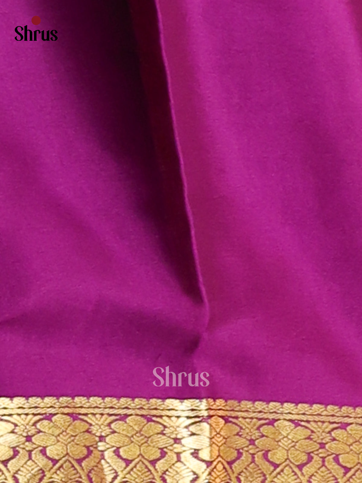 Teal Green & Purple- Mysore Silk Saree-1