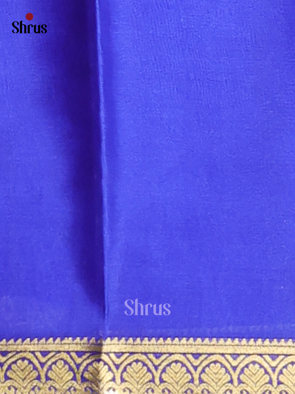 Red & Blue - Mysore Silk Saree -1