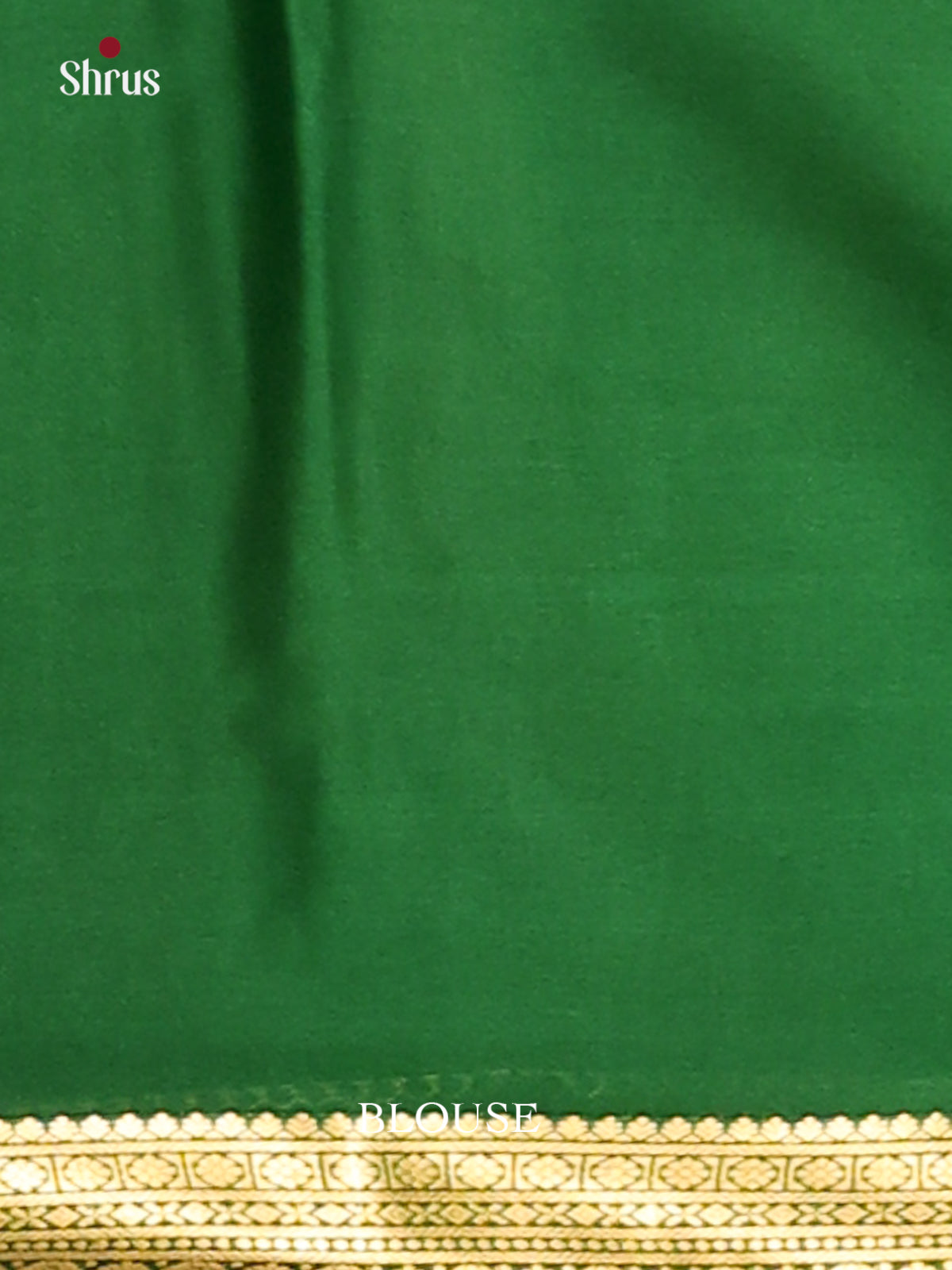 Dusty Brown & Green - Mysore Silk Saree - Shop on Shrus.com