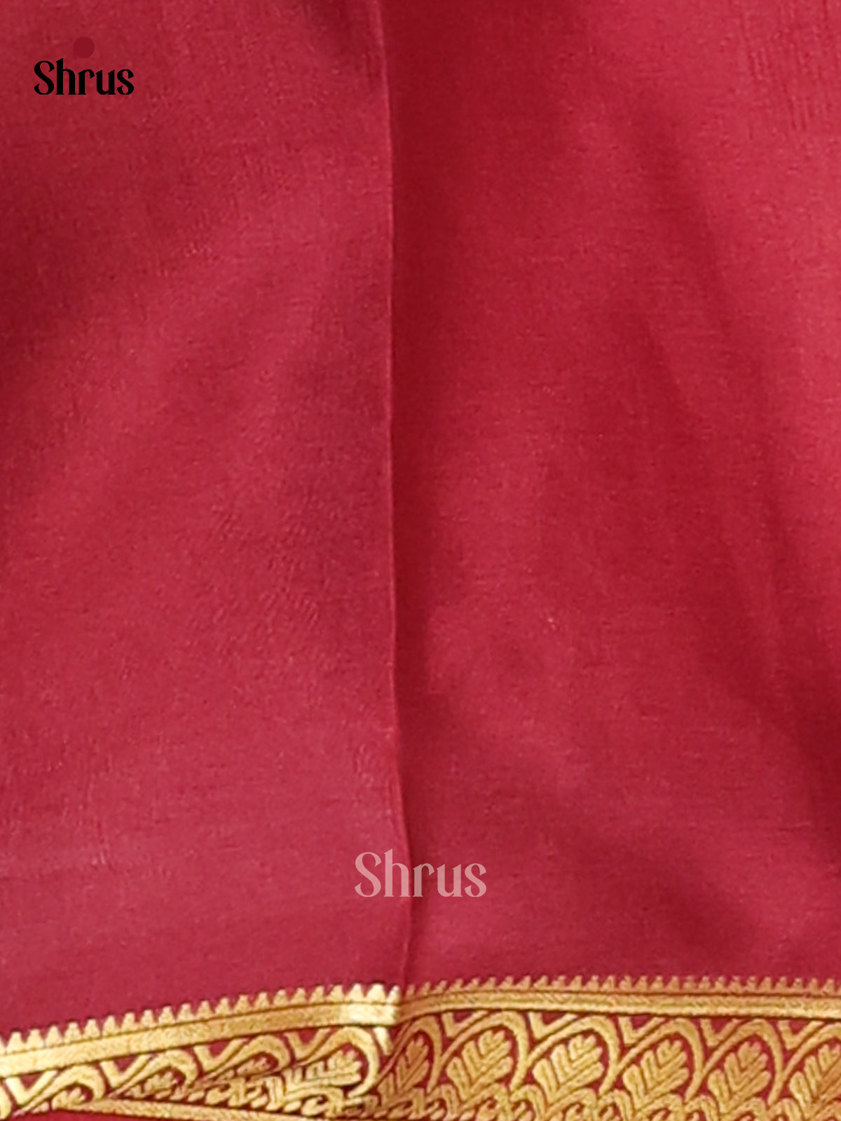 Mustard & Maroon - Mysore Silk Saree - Shop on Shrus.com