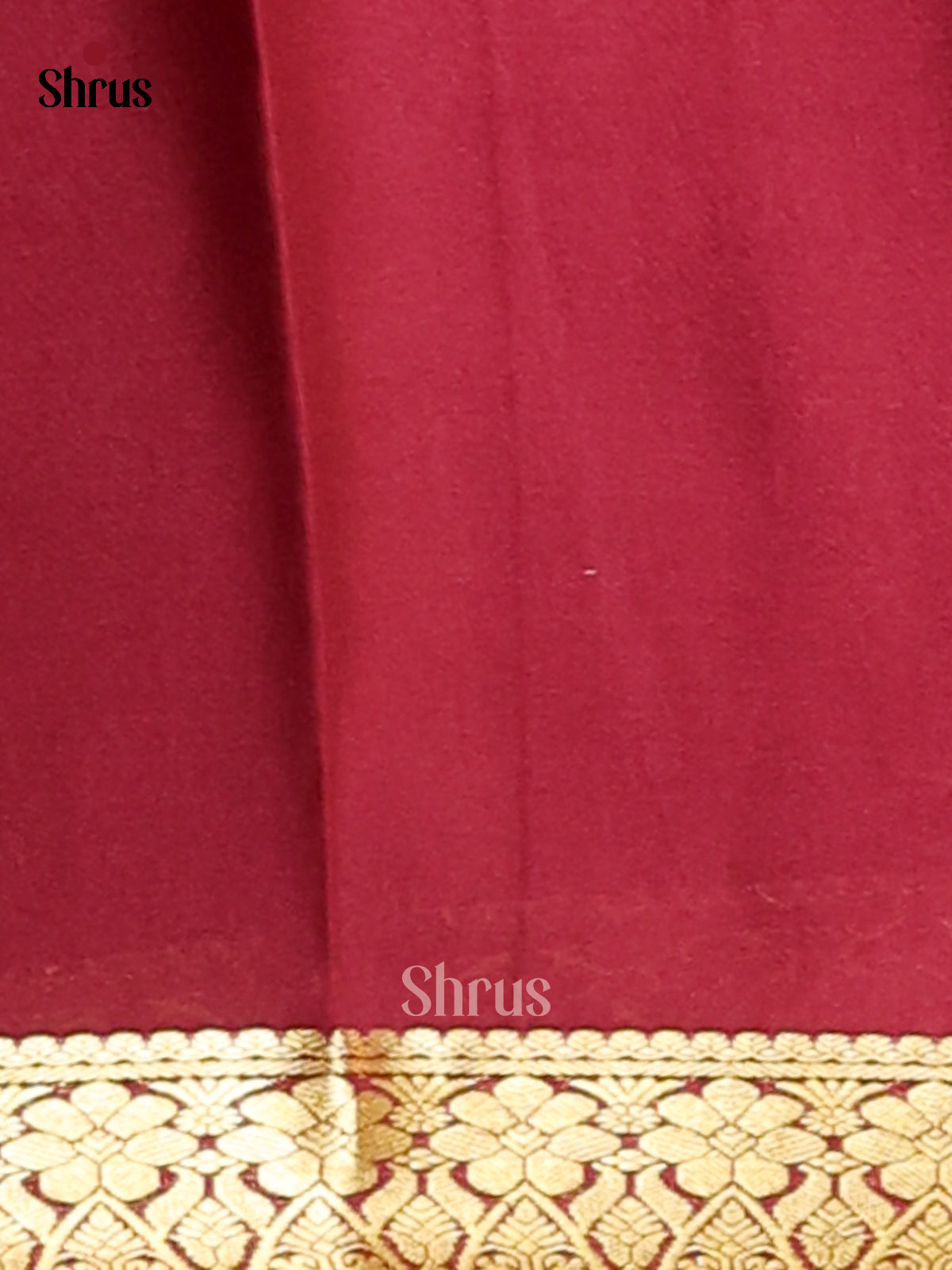 Pink & Maroon- Mysore Silk Saree-1