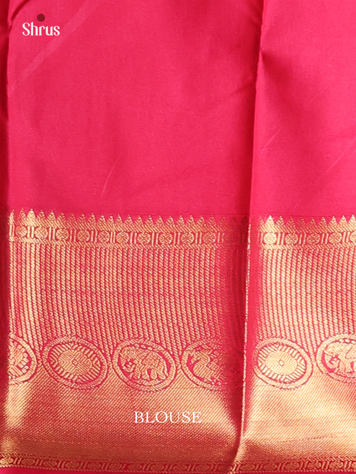 Grey & Maroon - Korvai Semi Kanchipuram Saree - Shop on Shrus.com