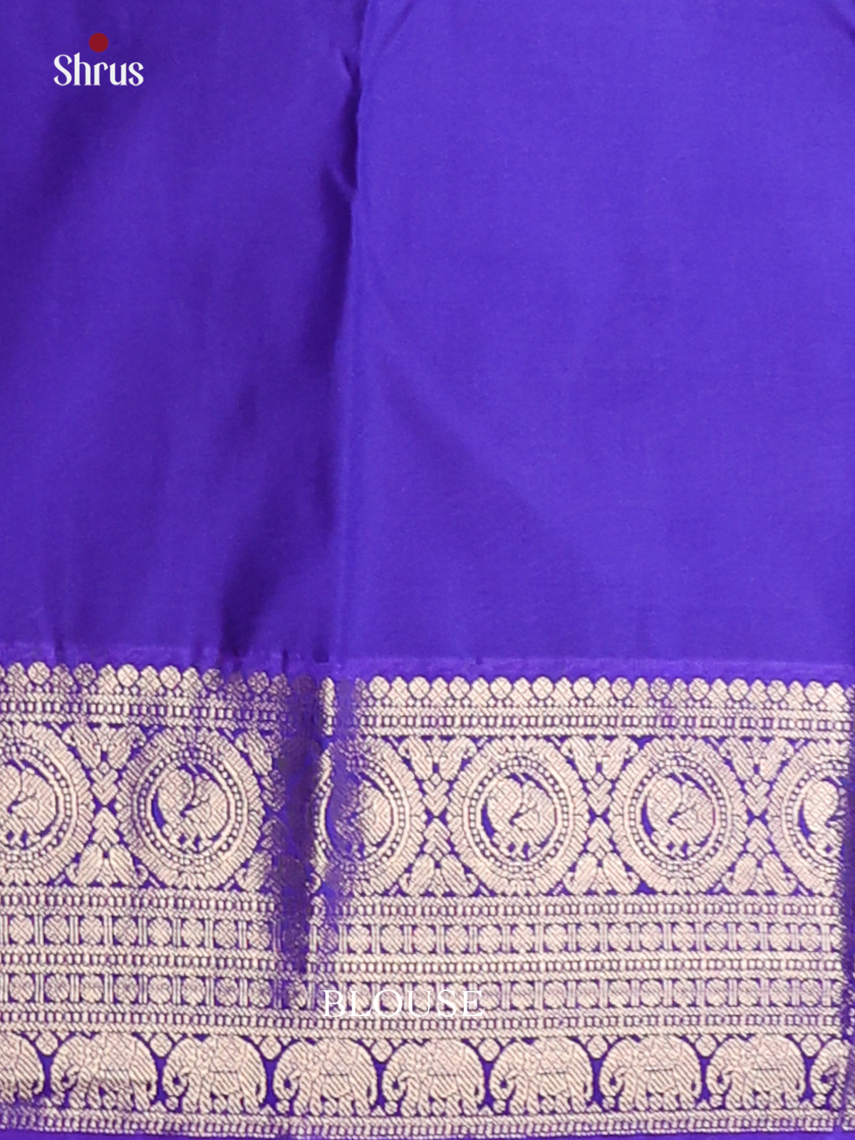 Rama Blue & Blue- Korvai Semi Kanchipuram Saree - Shop on Shrus.com