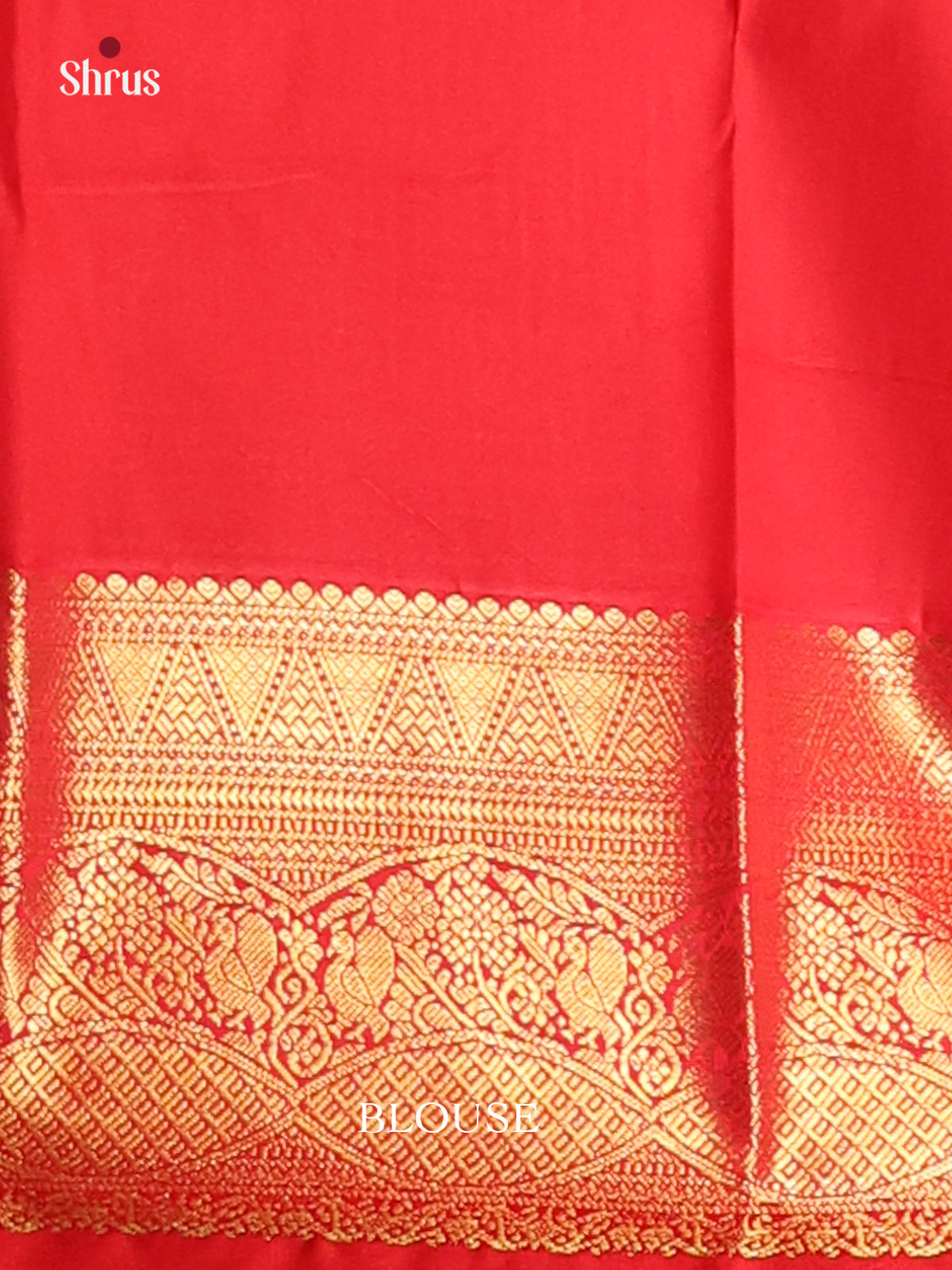 Pista green & Red - Korvai Semi Kanchipuram Saree - Shop on Shrus.com