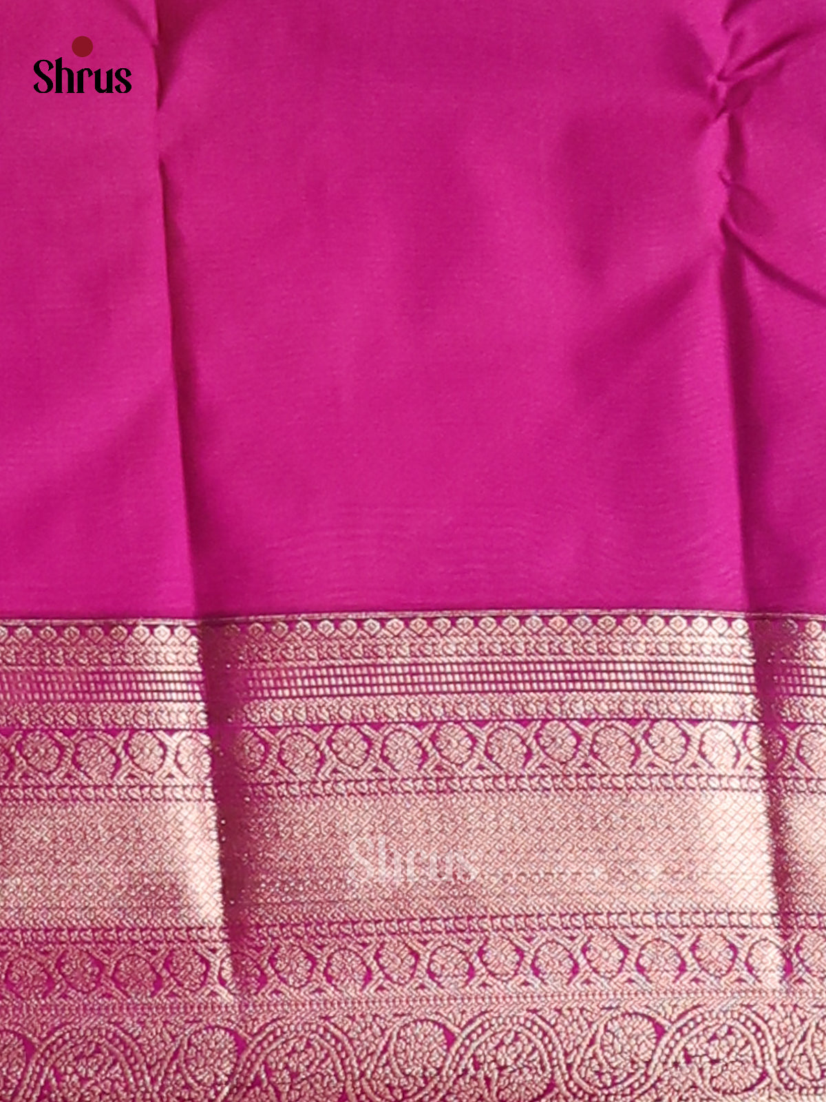 Pink & Purple - Korvai Semi Kanchipuram Saree - Shop on Shrus.com