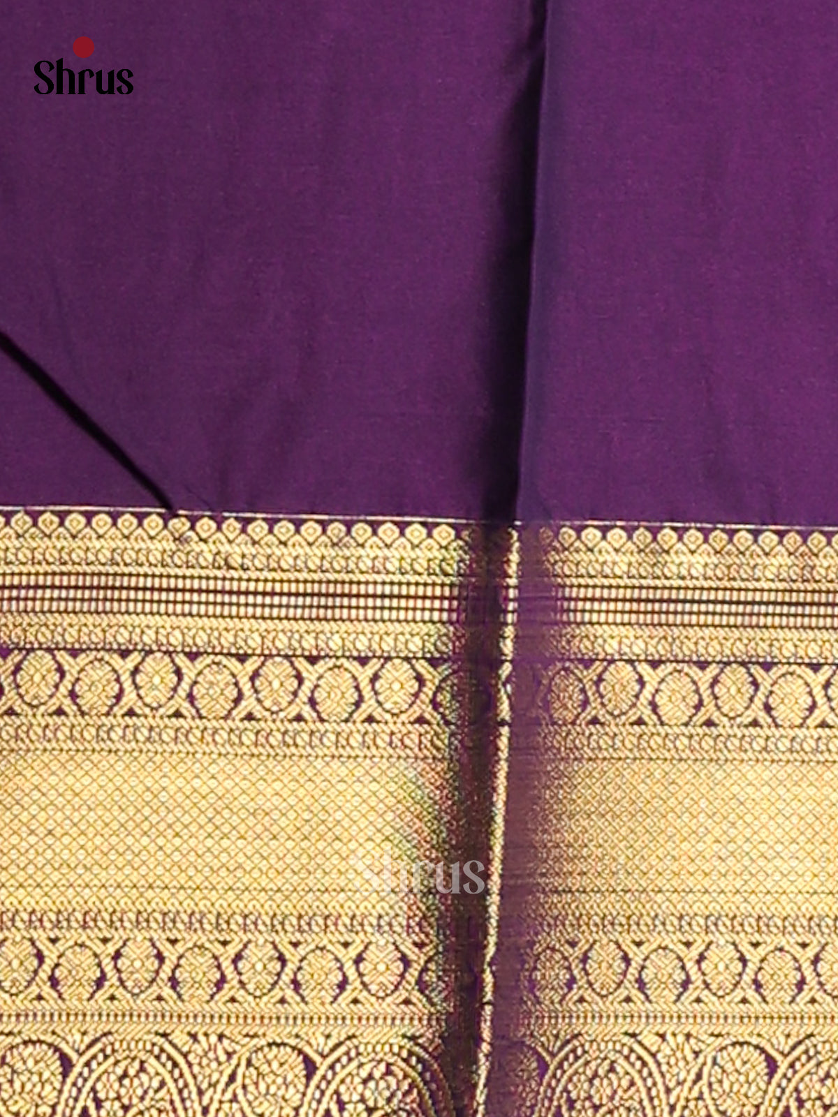 Parrot Green & Violet - Korvai Semi Kanchipuram Saree - Shop on Shrus.com