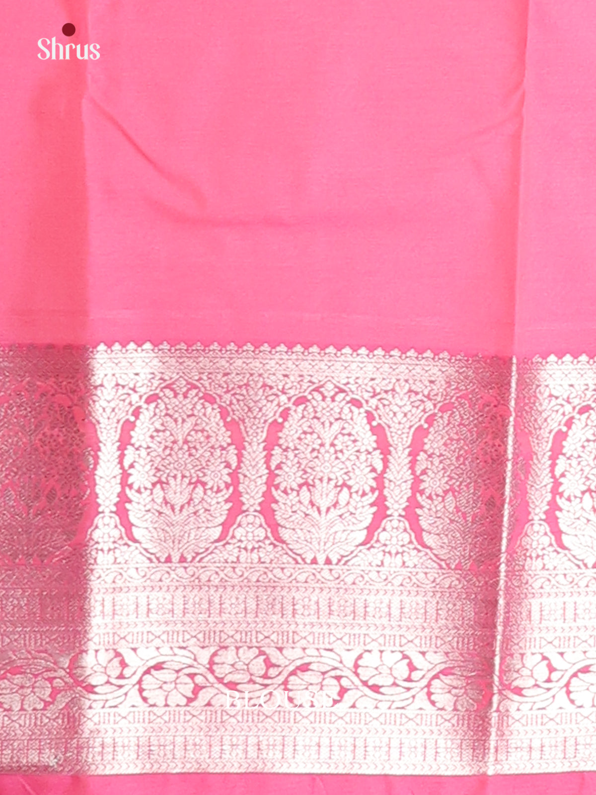 Violet & Pink - Korvai Semi Kanchipuram Saree - Shop on Shrus.com