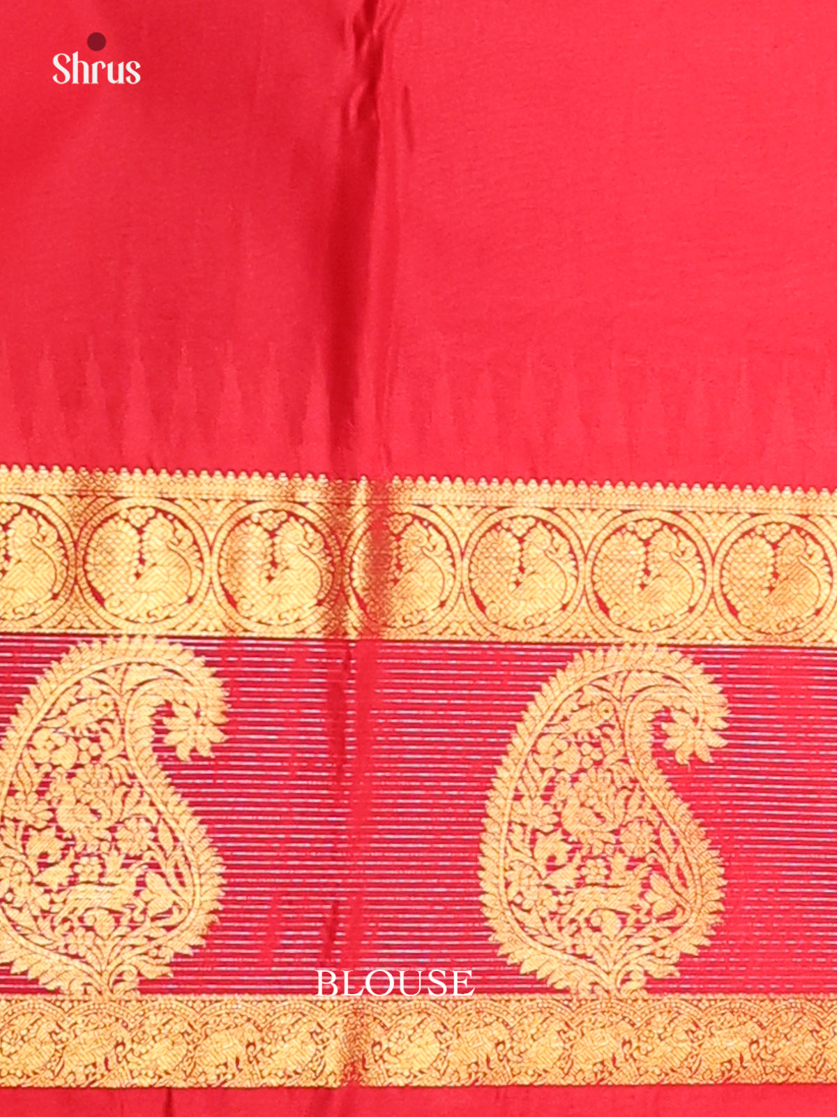 Pista Green & Red- Korvai Semi Kanchipuram Saree - Shop on Shrus.com