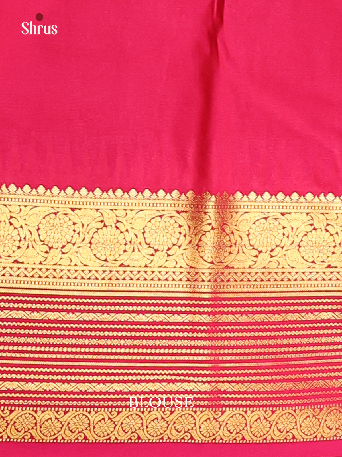 Green & Pink - Korvai Semi Kanchipuram Saree - Shop on Shrus.com