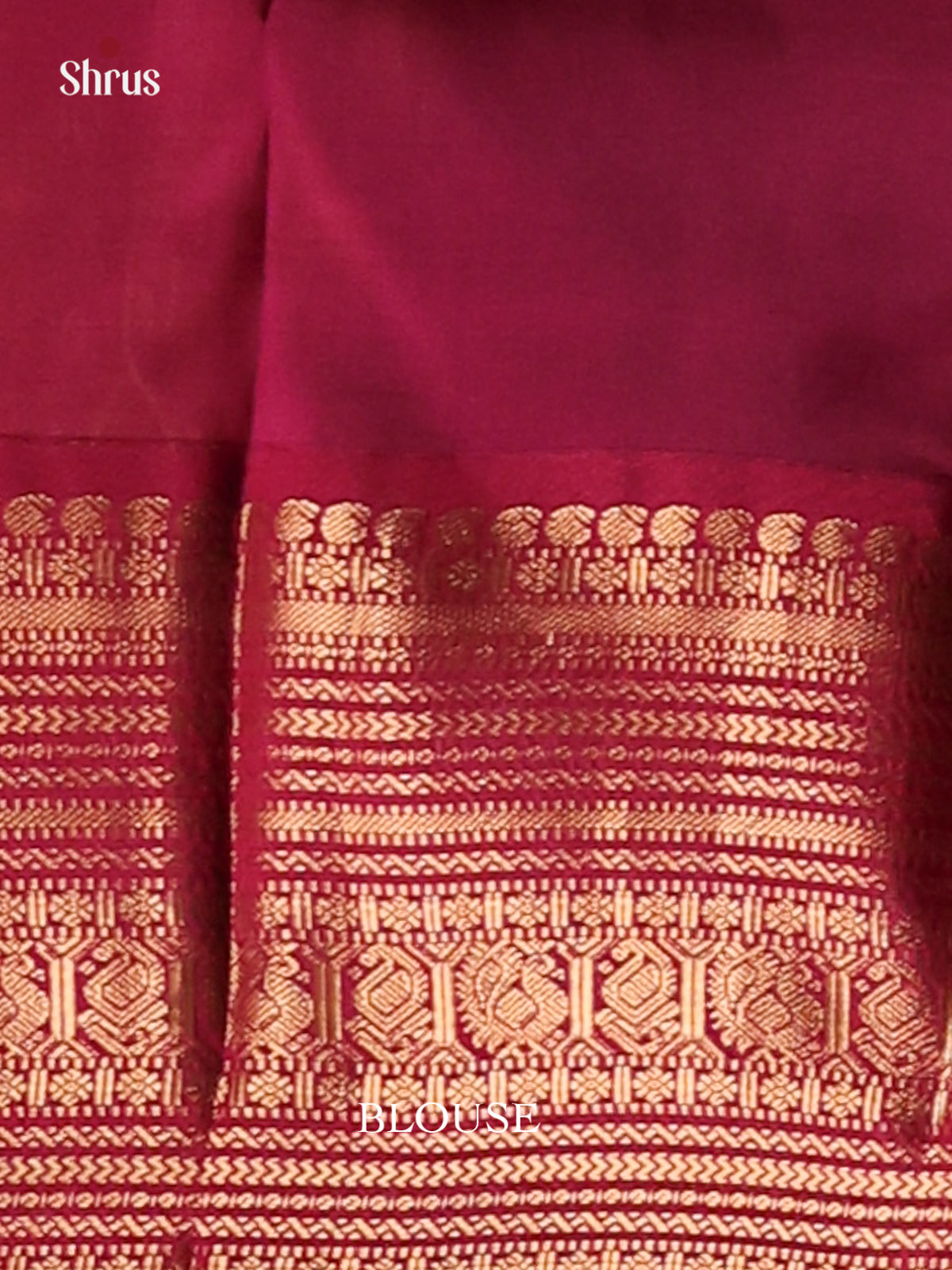 Pink & Maroon - Kanchipuram-halfpure Saree - Shop on Shrus.com