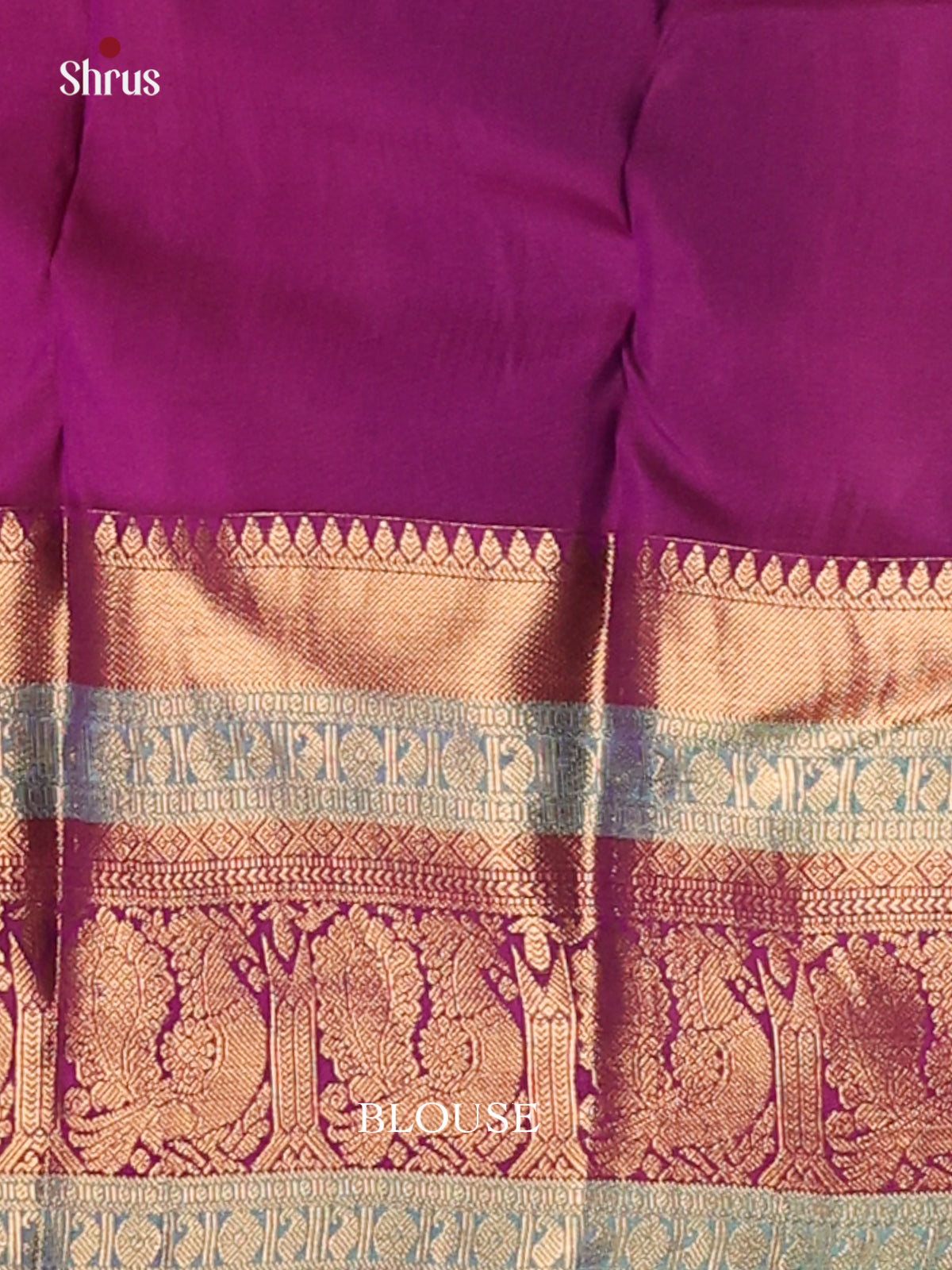 Lavender & Purple - Kanchipuram-halfpure Saree - Shop on Shrus.com