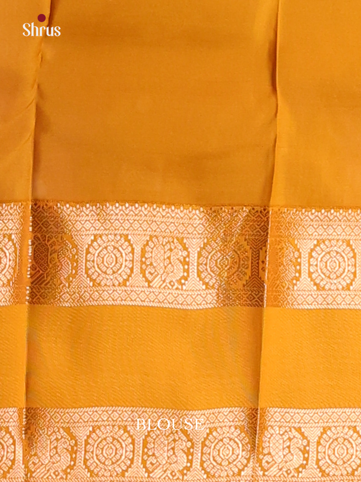 Green & Mustard- Kanchipuram-halfpure Saree - Shop on Shrus.com