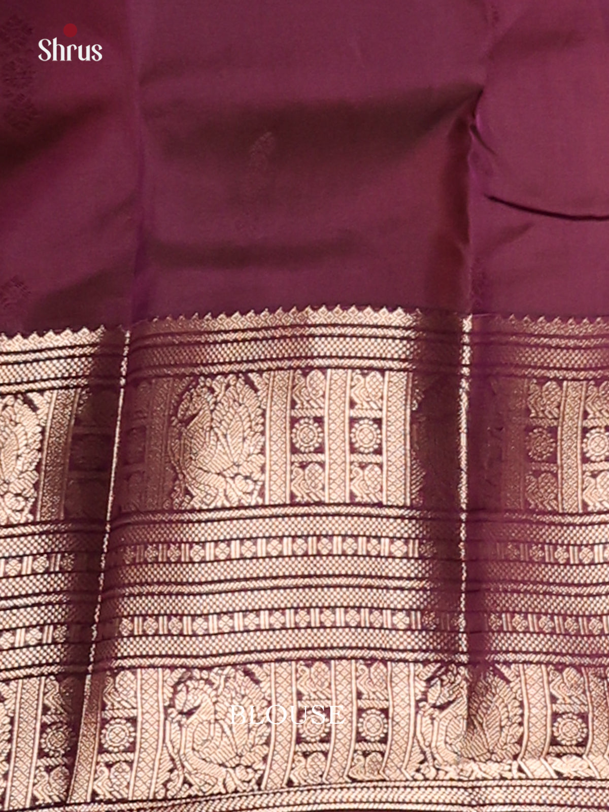 Yellow & Brown - Kanchipuram-halfpure Saree - Shop on Shrus.com