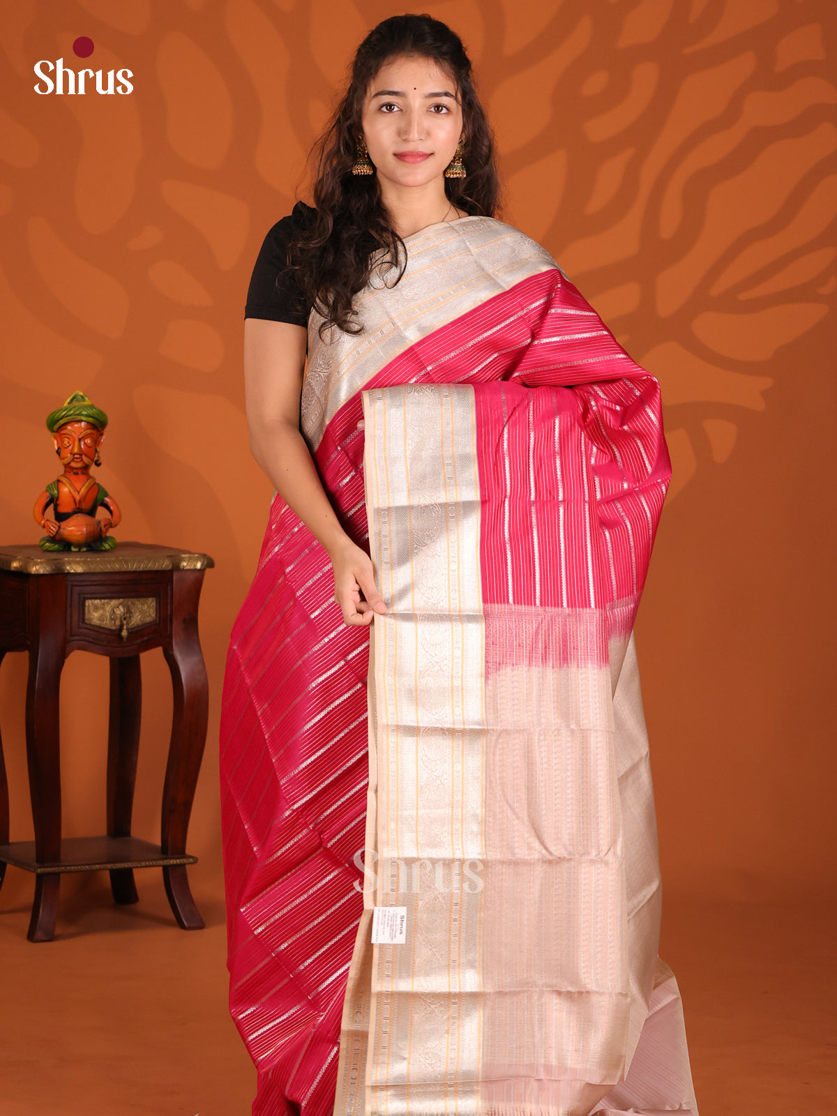 Pink & Rose Gold- Kanchipuram-halfpure Saree