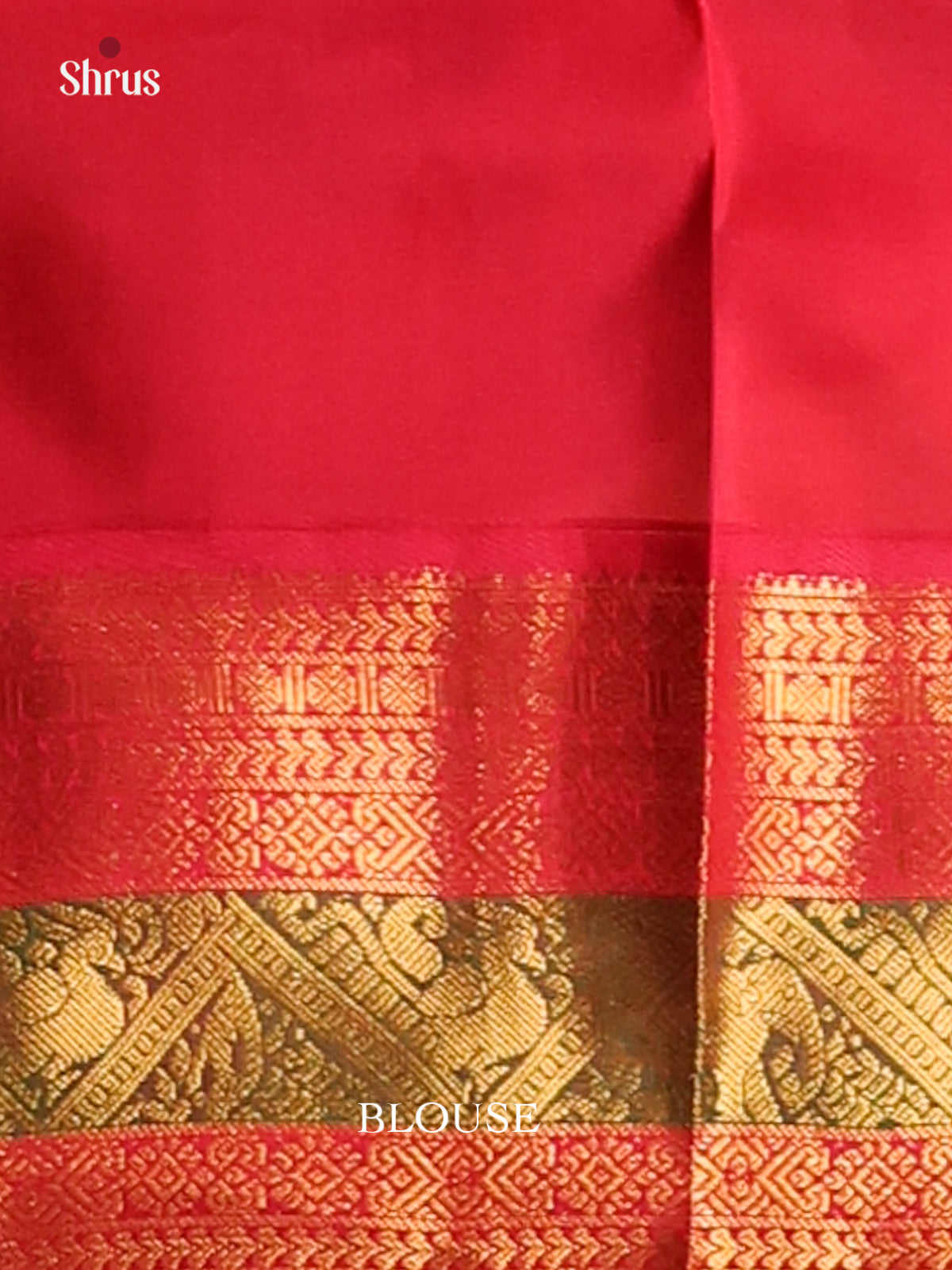 Blue & Red- Kanchipuram-halfpure Saree