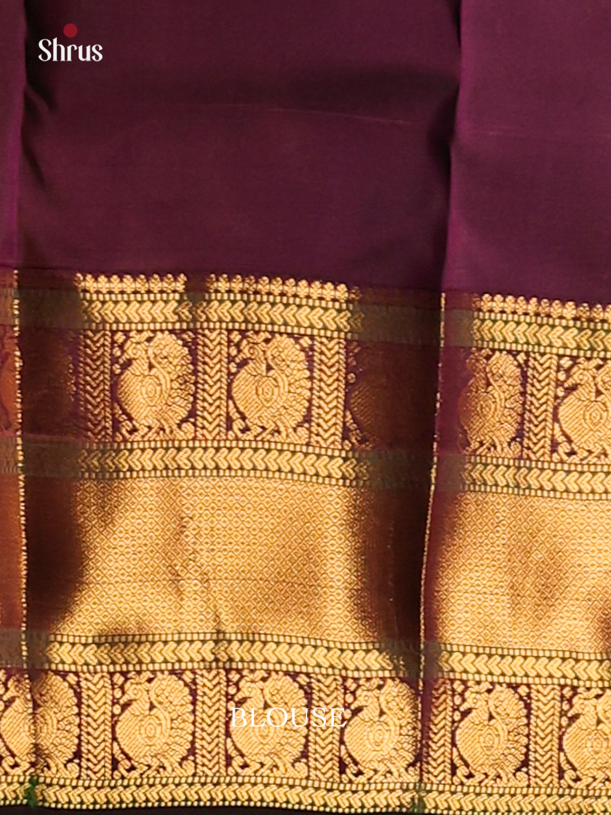 Teal & Dark Purple - Kanchipuram-halfpure Saree