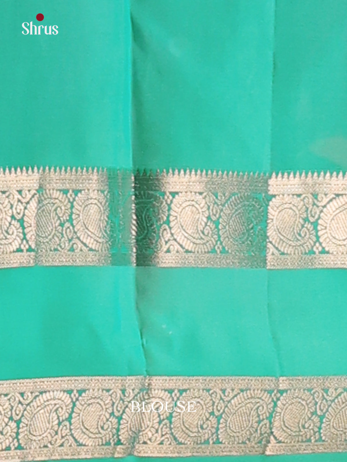 Teal(Single Tone)- Kanchipuram-halfpure Saree