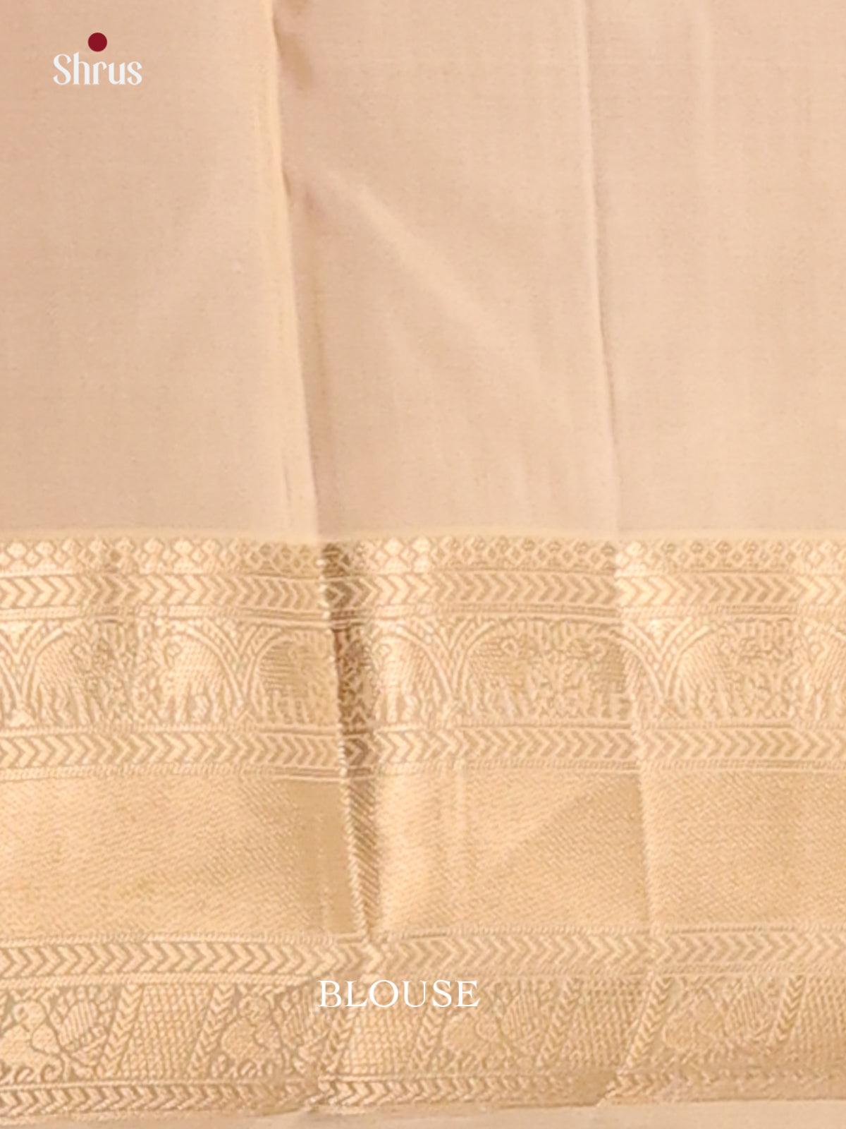 Violet & Cream- Kanchipuram-halfpure Saree