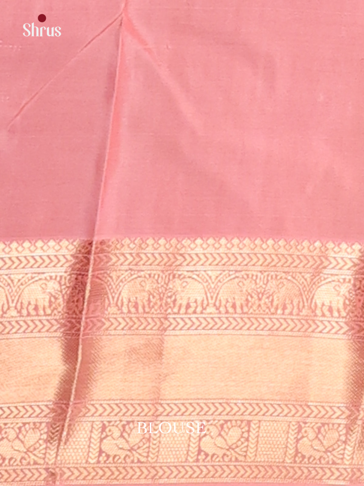 Pink(Single Tone) - Kanchipuram-halfpure Saree