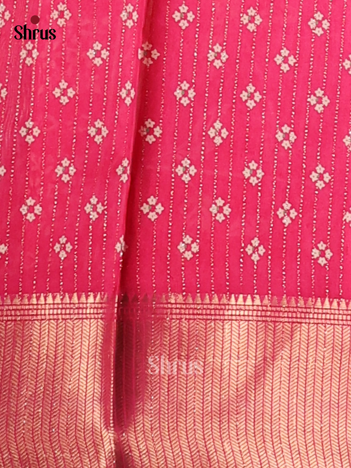 Pink - Semi Crepe Saree - Shop on Shrus.com