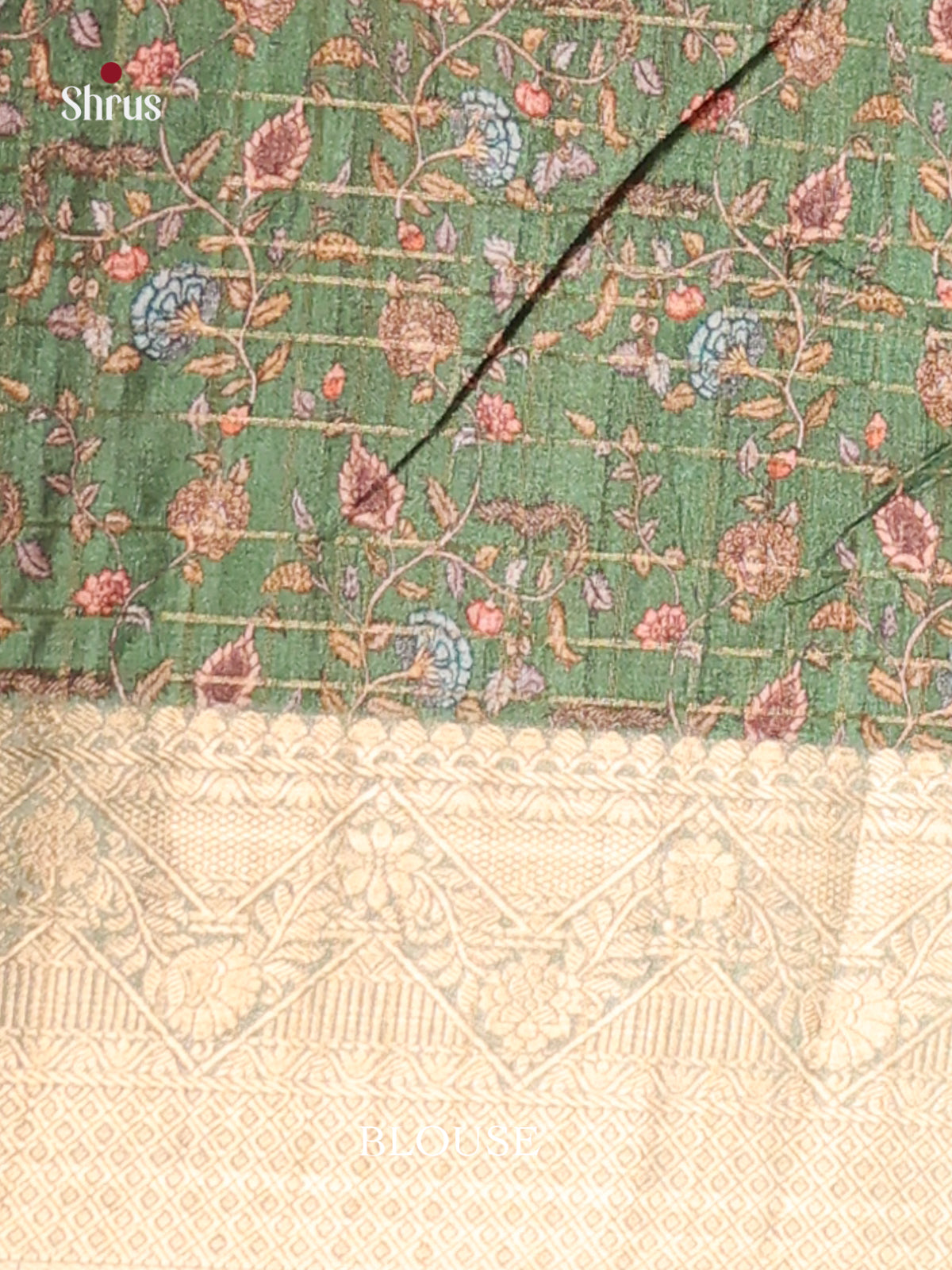 Purple & Green - Semi Dola silk Saree