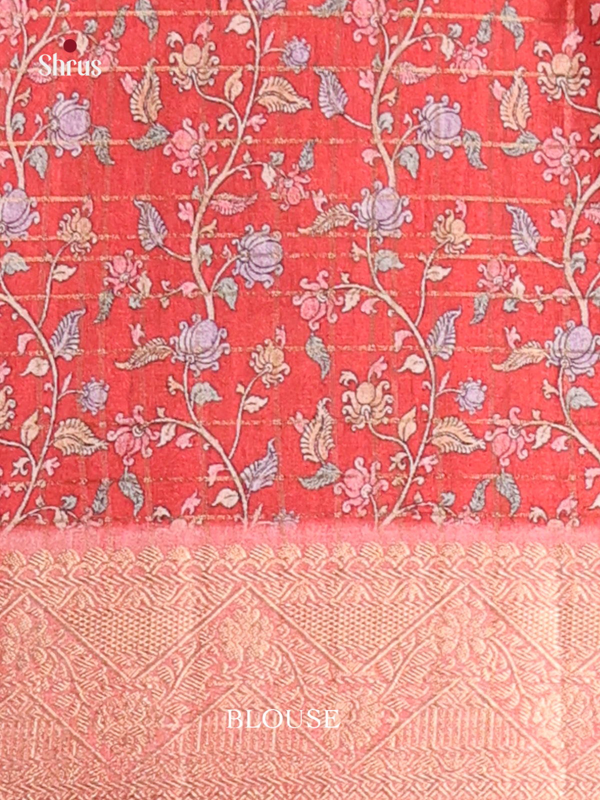 Black & Red- Semi Dola silk Saree