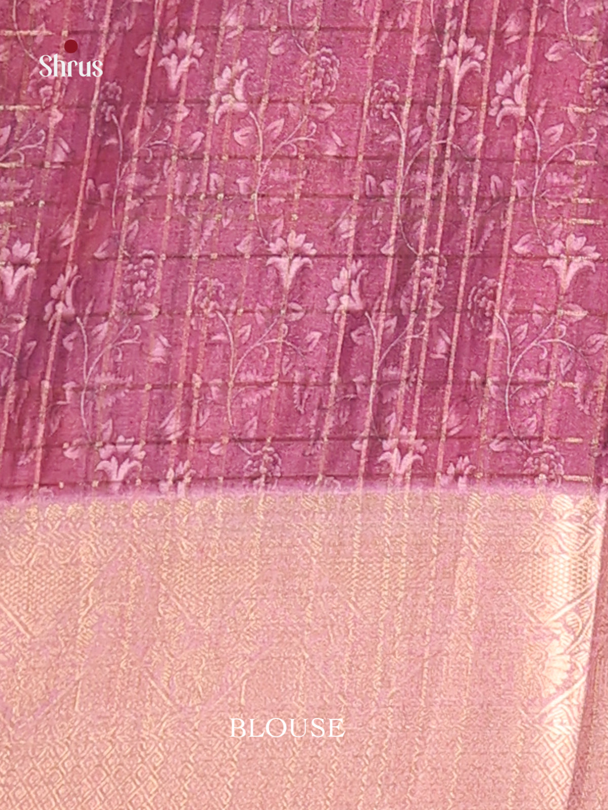 Blue & Purple - Semi Dola silk Saree