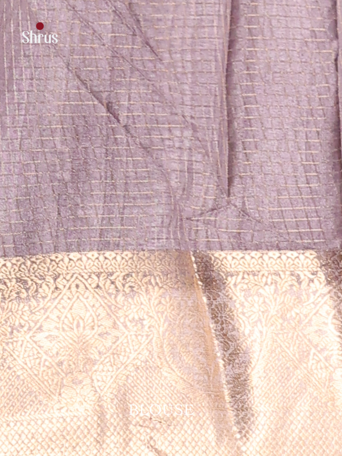 Grey & Cream - Semi Dola silk Saree - Shop on Shrus.com