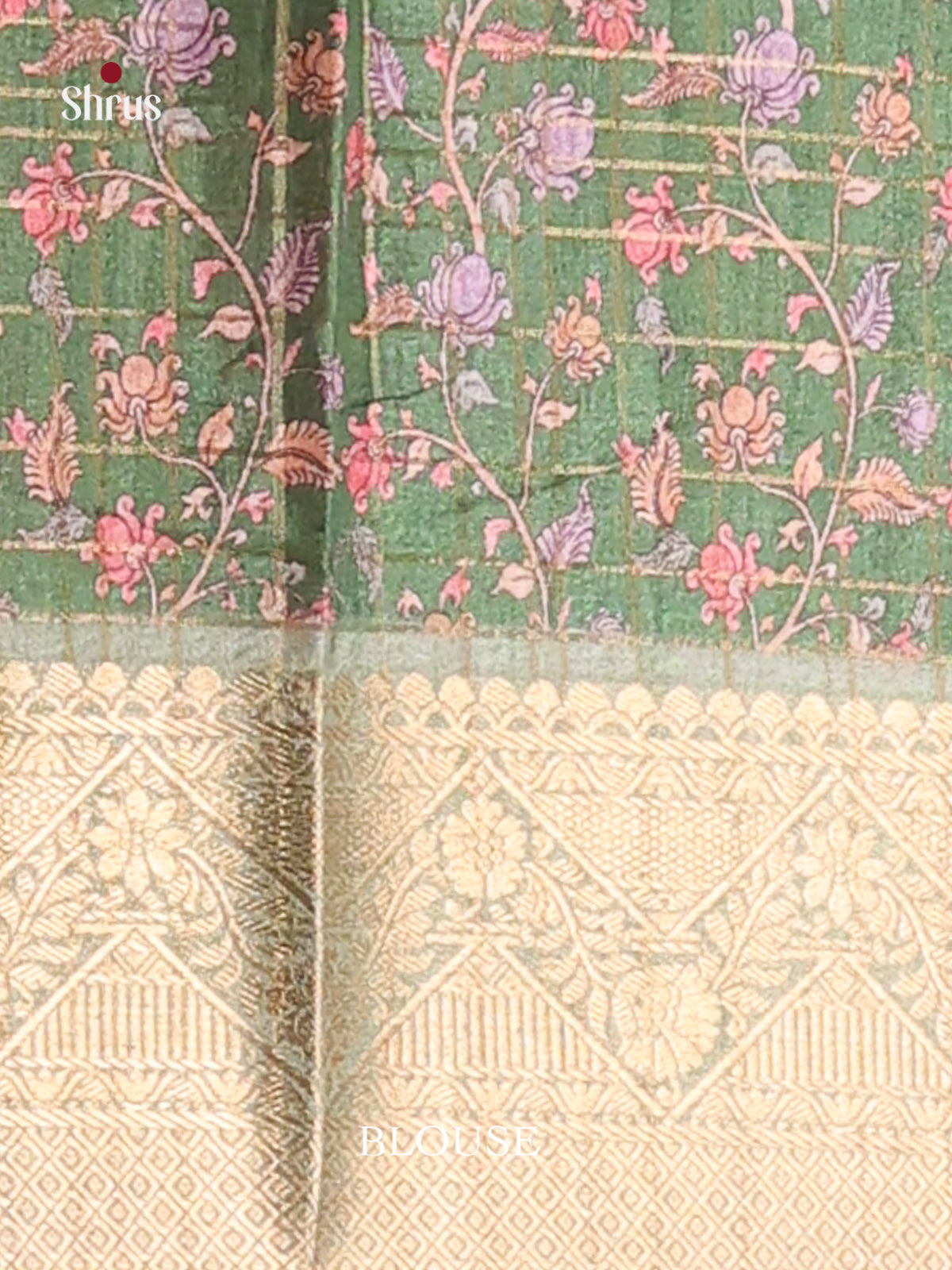 Purple & Green - Semi Dola silk Saree