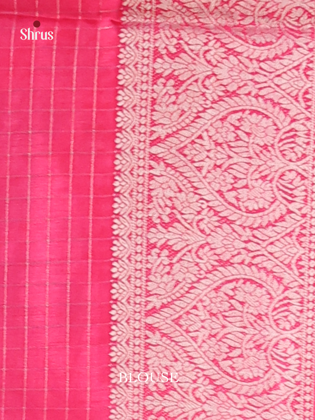 Yellow & Pink - Semi Dola silk Saree - Shop on Shrus.com