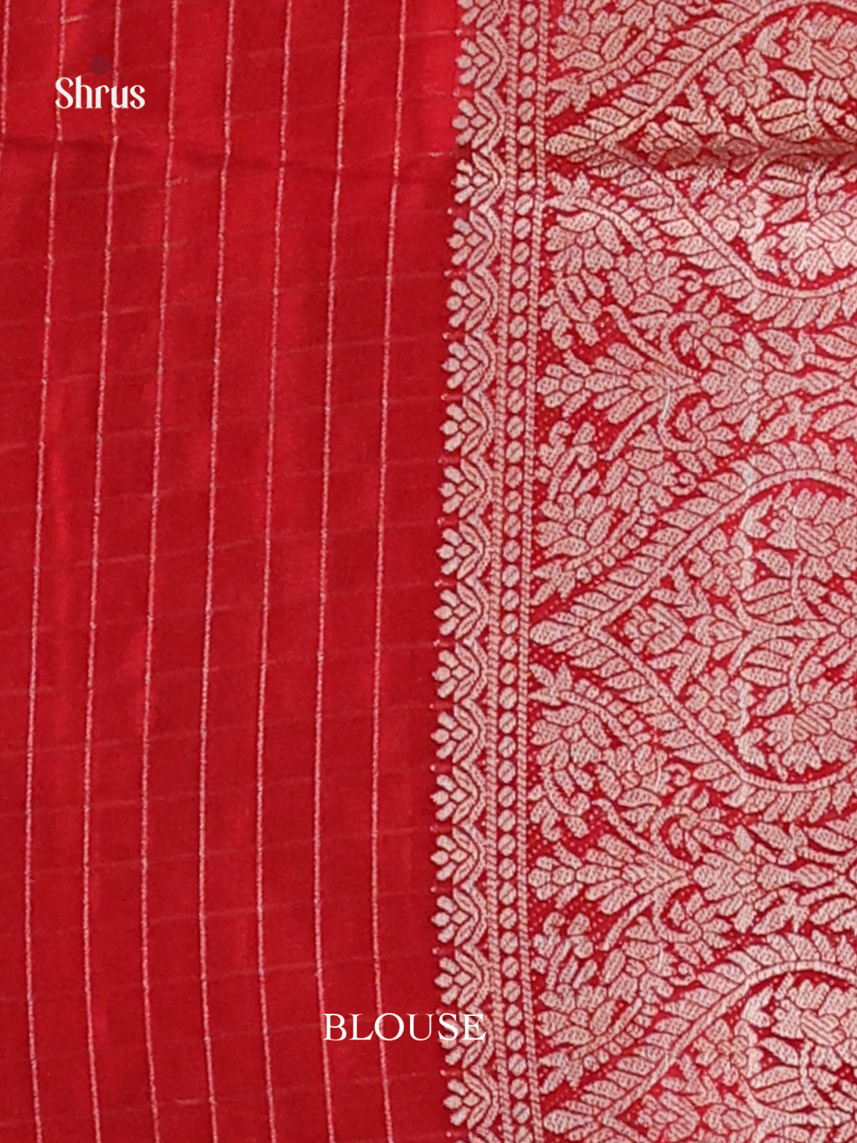 Violet & Red- Semi Dola silk Saree - Shop on Shrus.com