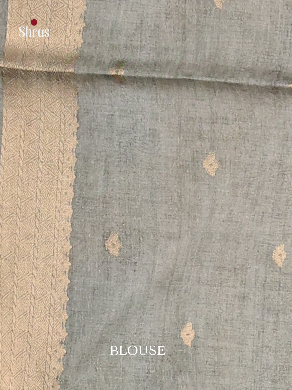Pink & Grey - Semi Tussar Saree - Shop on Shrus.com