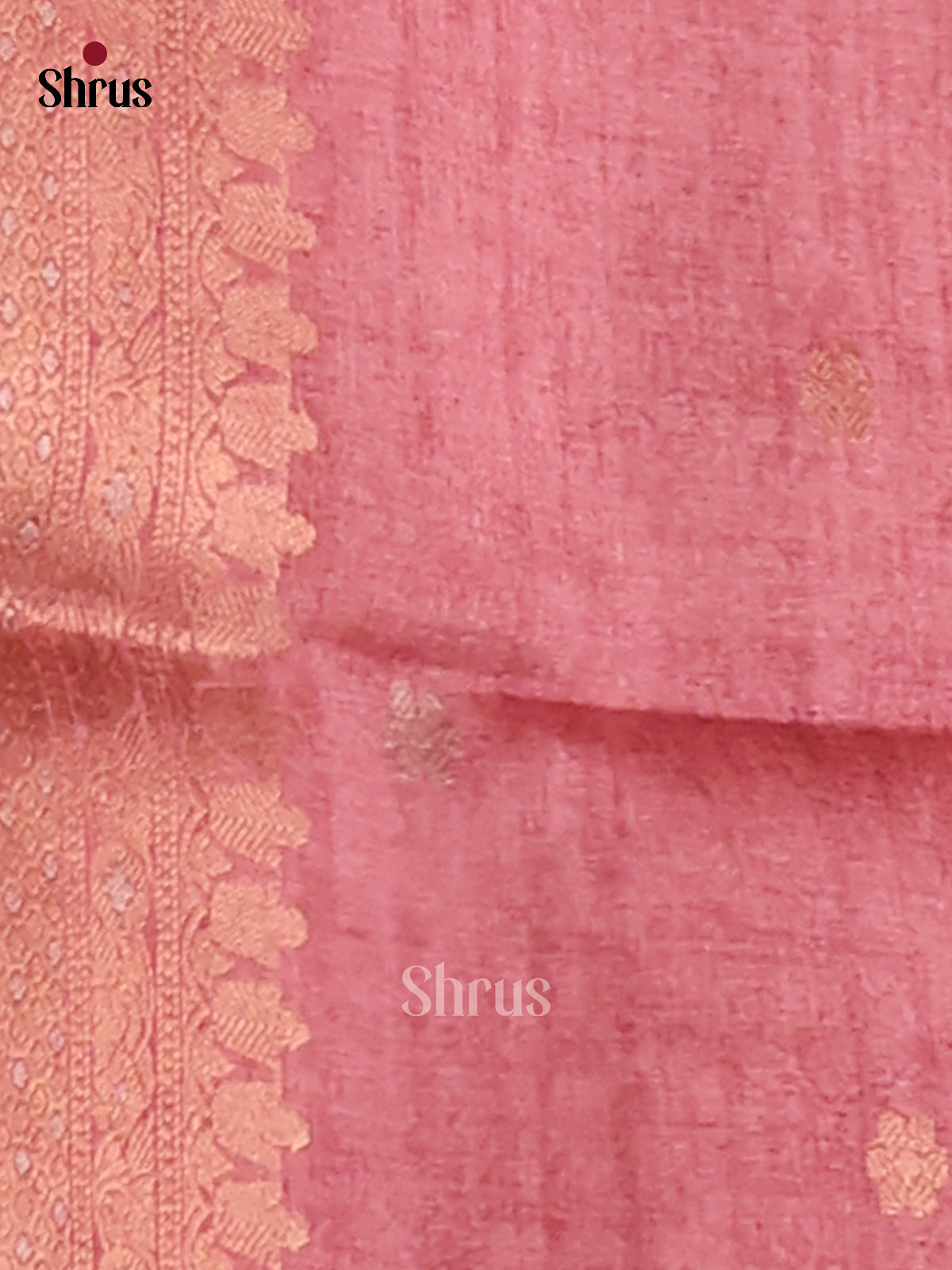 Grey - Semi Tussar Saree
