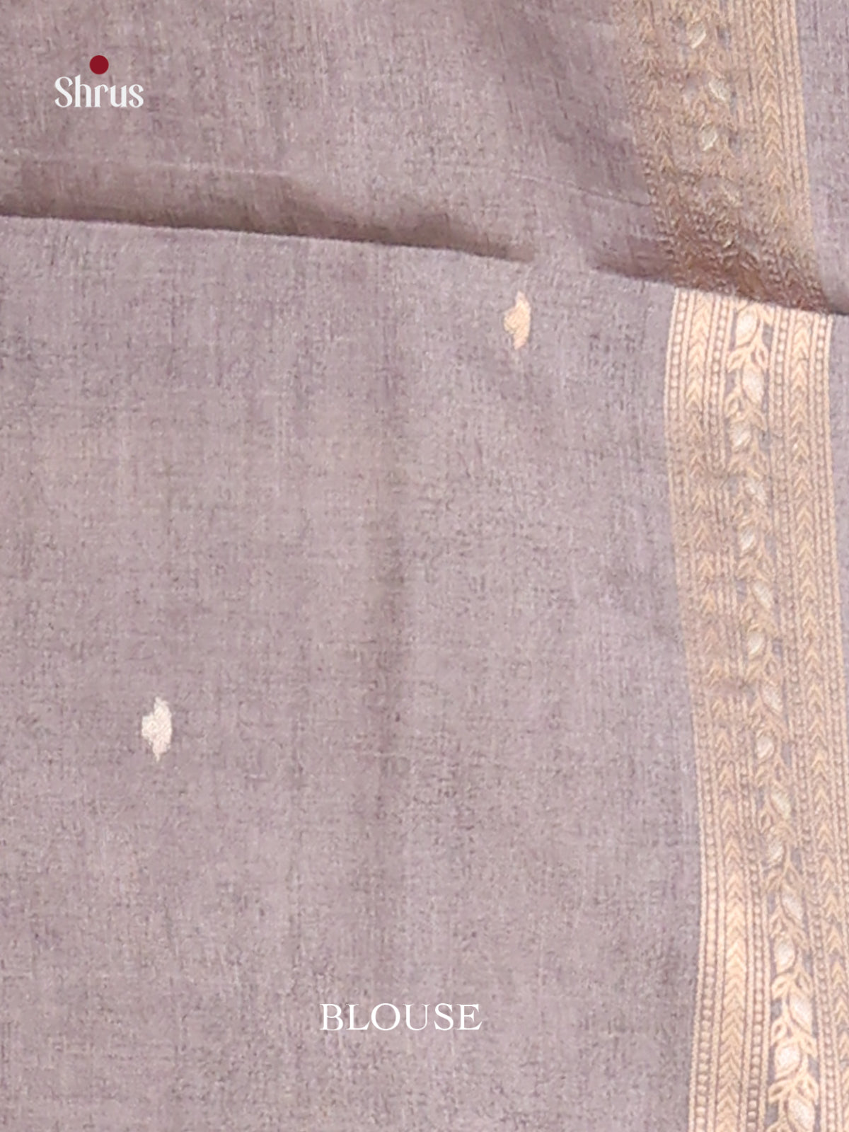 Grey & Blue - Semi Tussar Saree