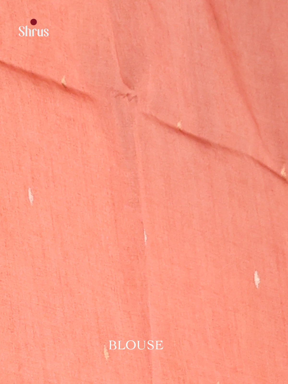 Blue & Peach - Semi Tussar Saree