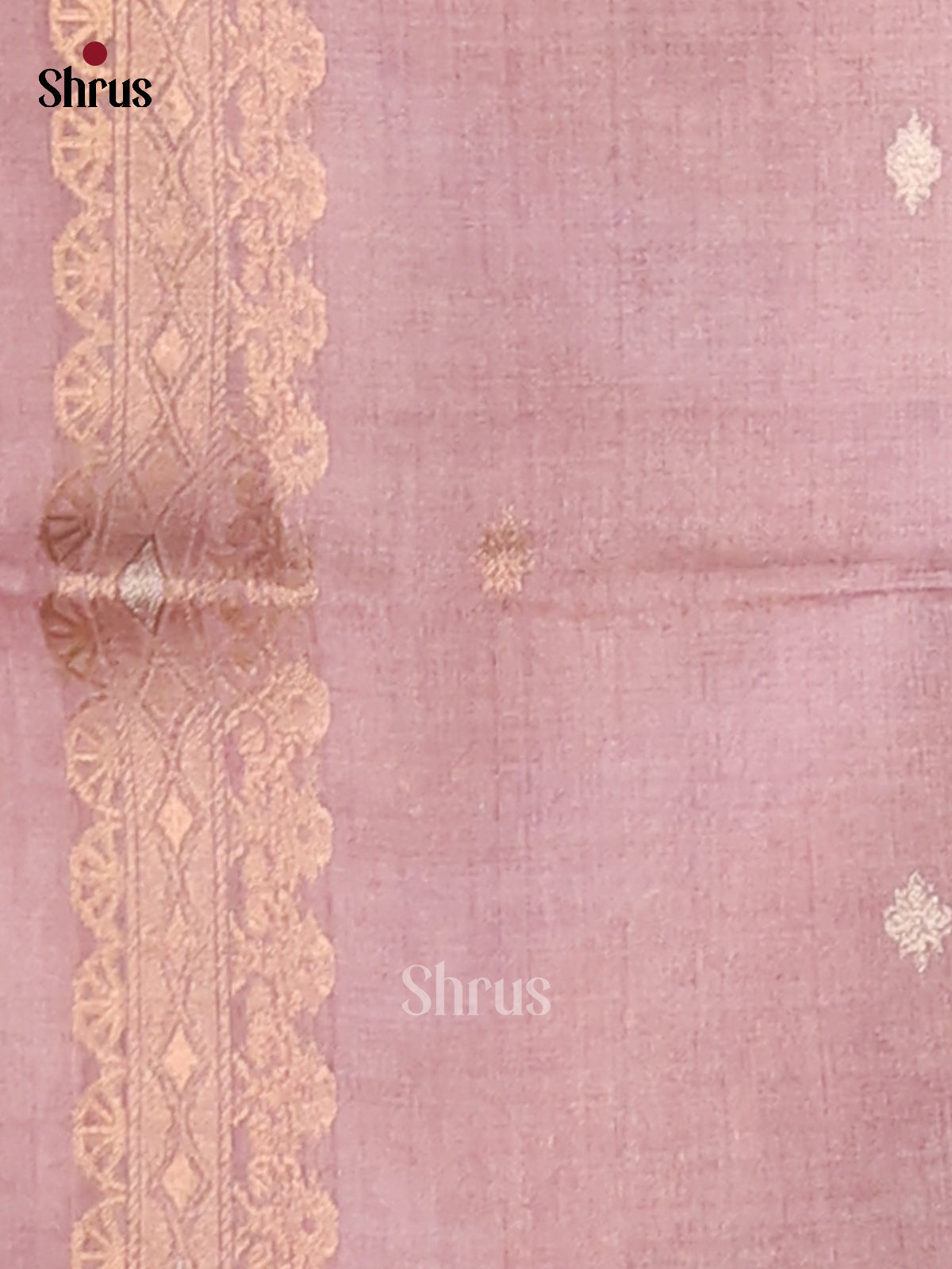 Grey & Lavender - Semi Tussar Saree - Shop on Shrus.com