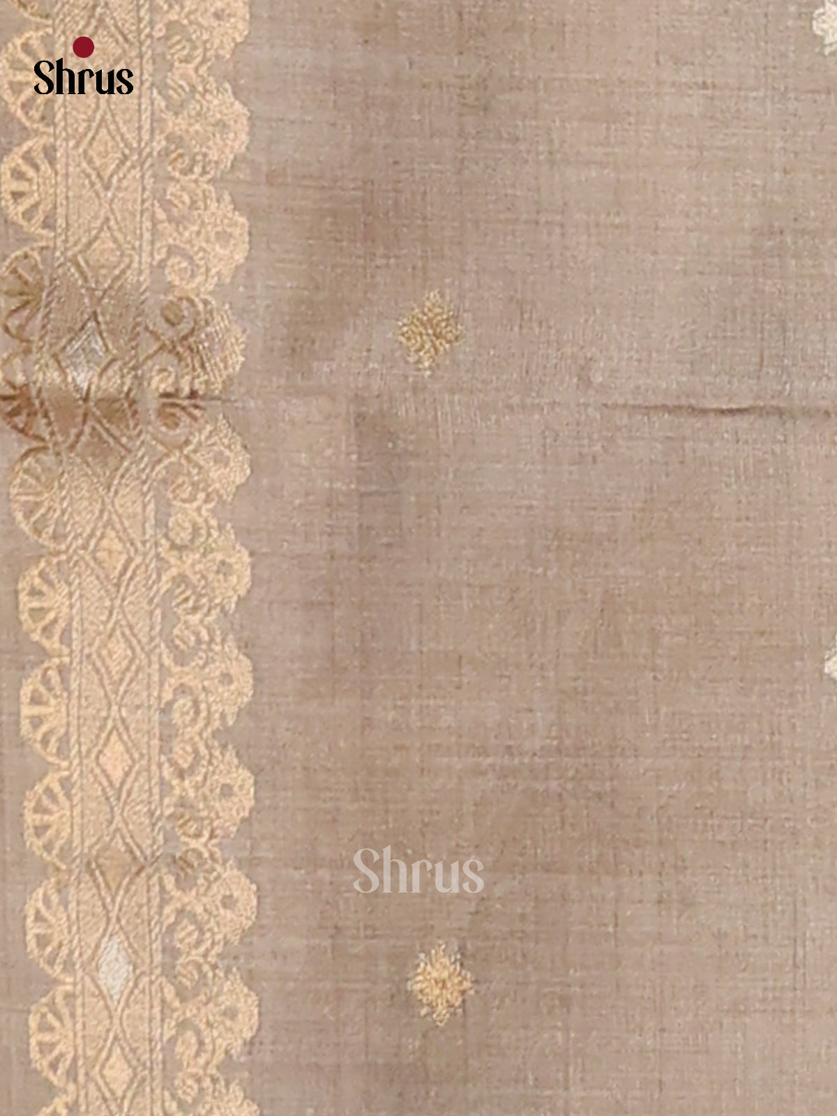 Lavender & Grey - Semi Tussar Saree - Shop on Shrus.com