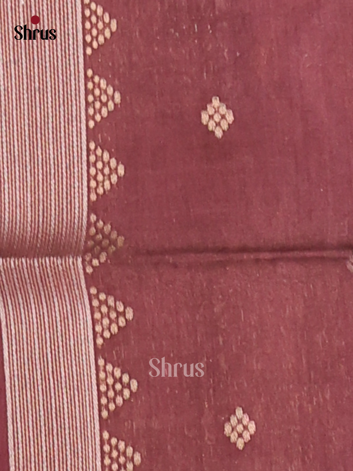 Violet & Brown - Semi Tussar Saree - Shop on Shrus.com
